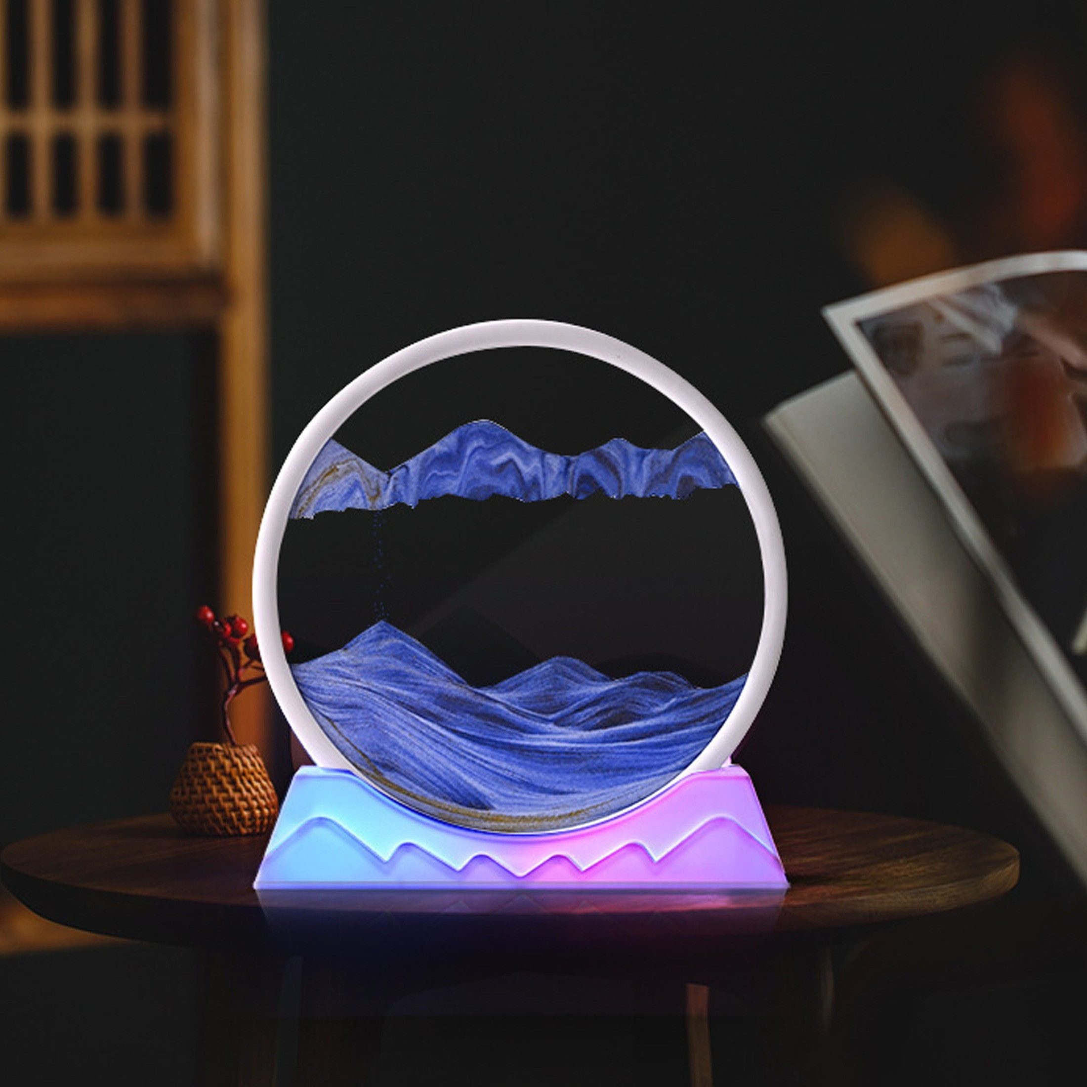 YINDN LED Tischleuchte Sanduhren, 3D Fließende günstig online kaufen