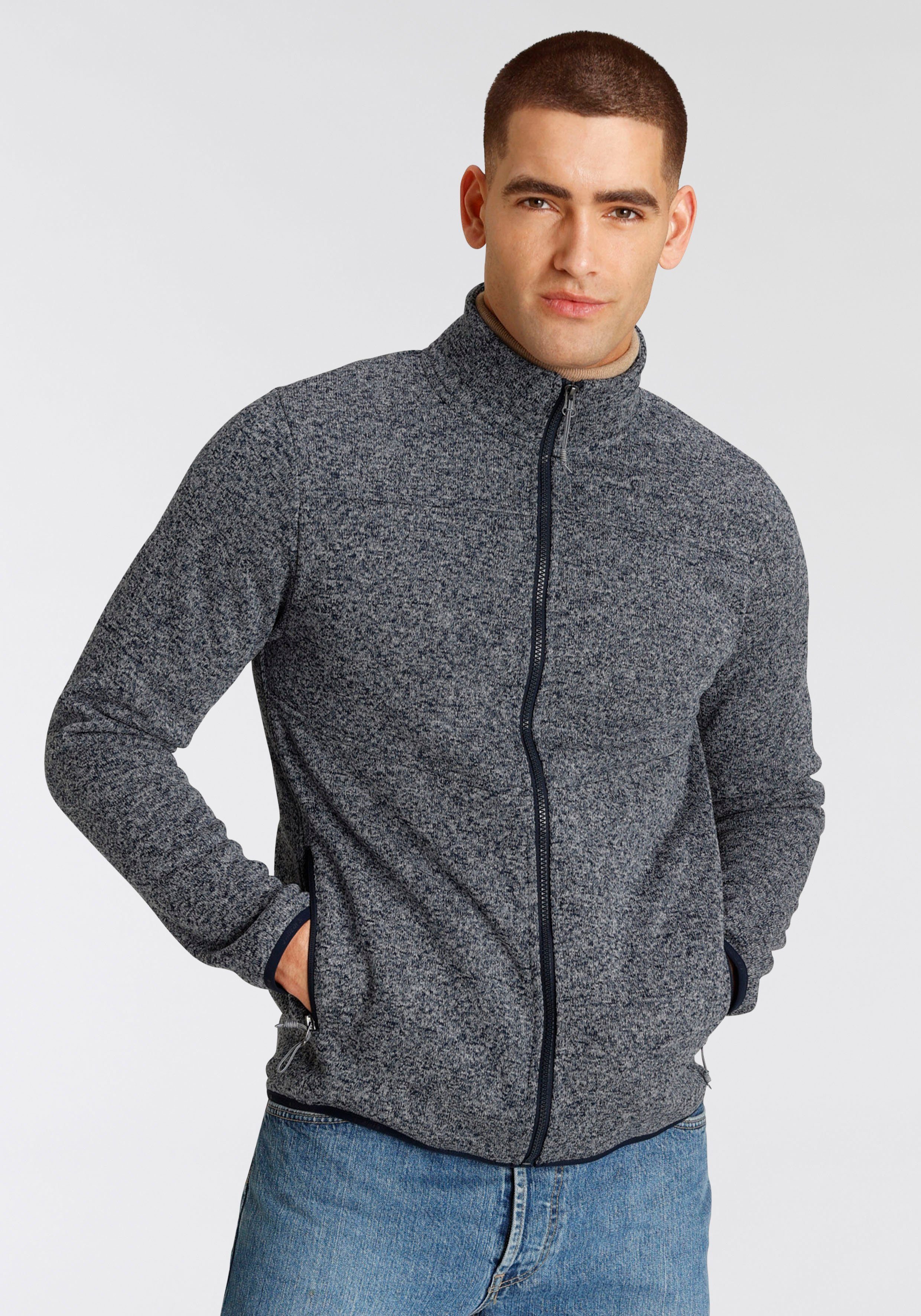 Icepeak Strickfleecejacke H STRICKFLEECEJACKE AGEN Wärmend & schnell Trocknend