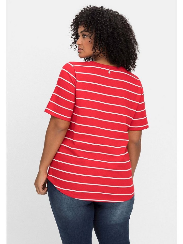 Sheego T-Shirt Große Größen aus Baumwolljersey