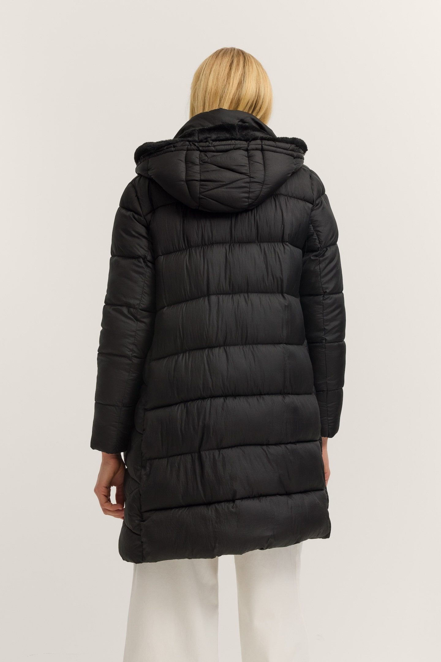 bugatti Steppmantel Loose Fit mit Kunstfell günstig online kaufen