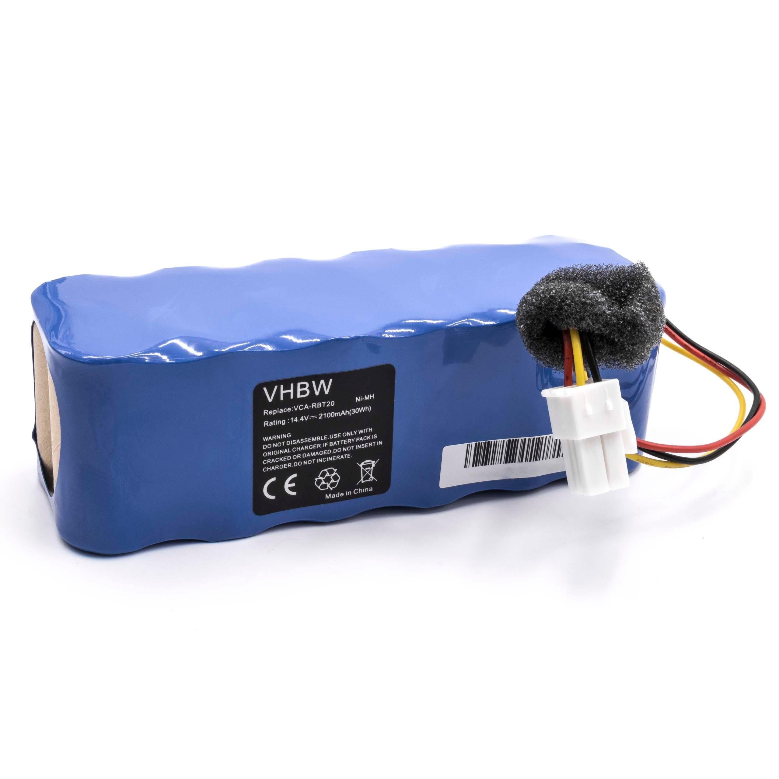 Kompatibel 14,4V, VR5000 mit (2100mAh, NiMH) für Navibot Samsung vhbw Staubsauger-Akku 2100 passend mAh