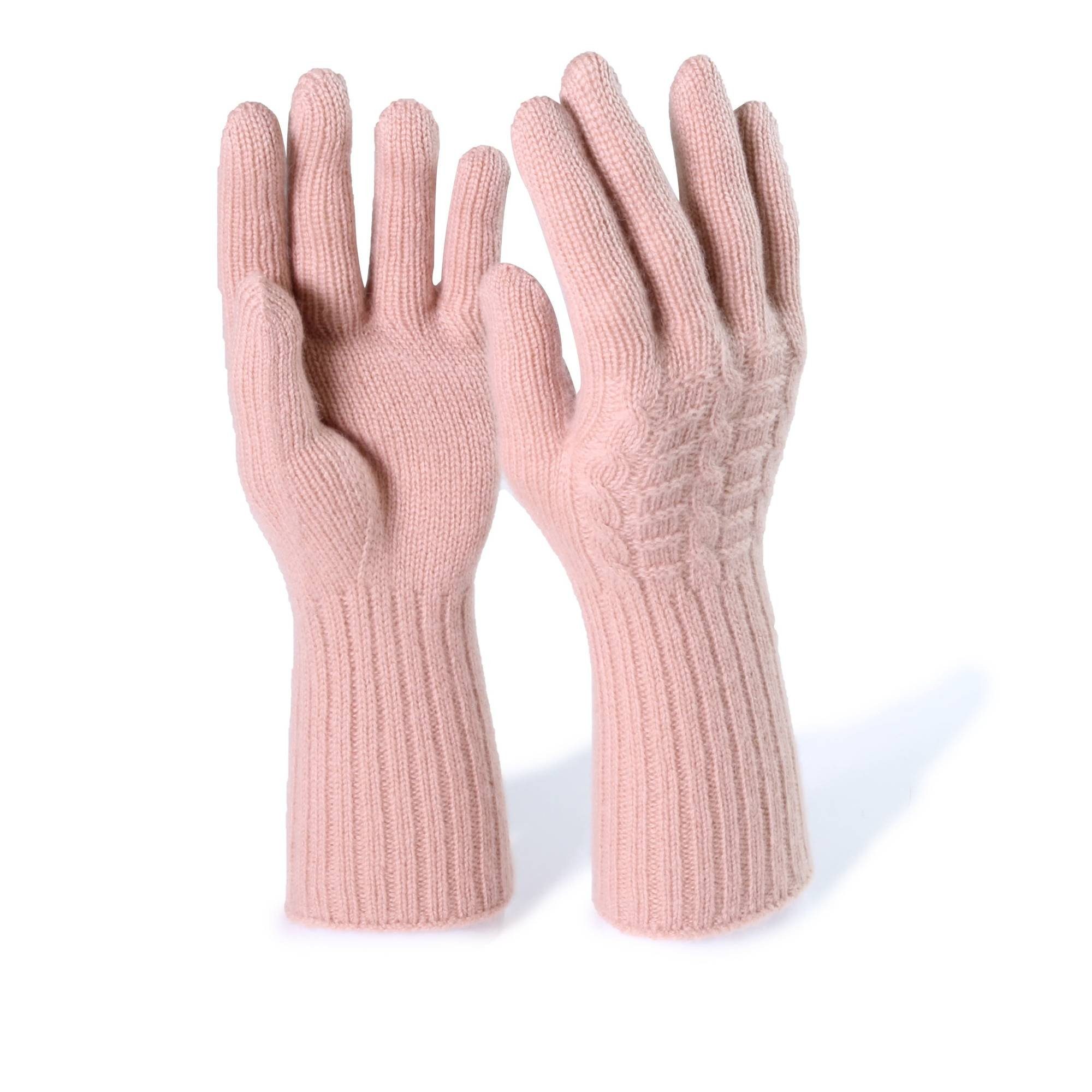 100% Tumelo DamenCamel Handschuhe Kaschmir Strickhandschuhe