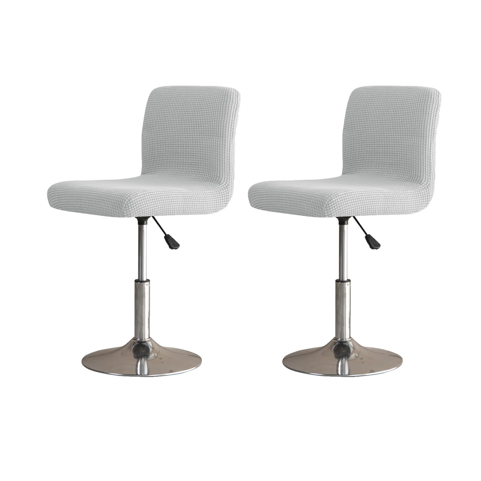 Agger Stuhlhusse Barhocker-Schonbezüge, 2er Set Stylische Stuhlhussen Stretch, Stuhlbezug Einfache Reinigung Barhockerbezüge Universal