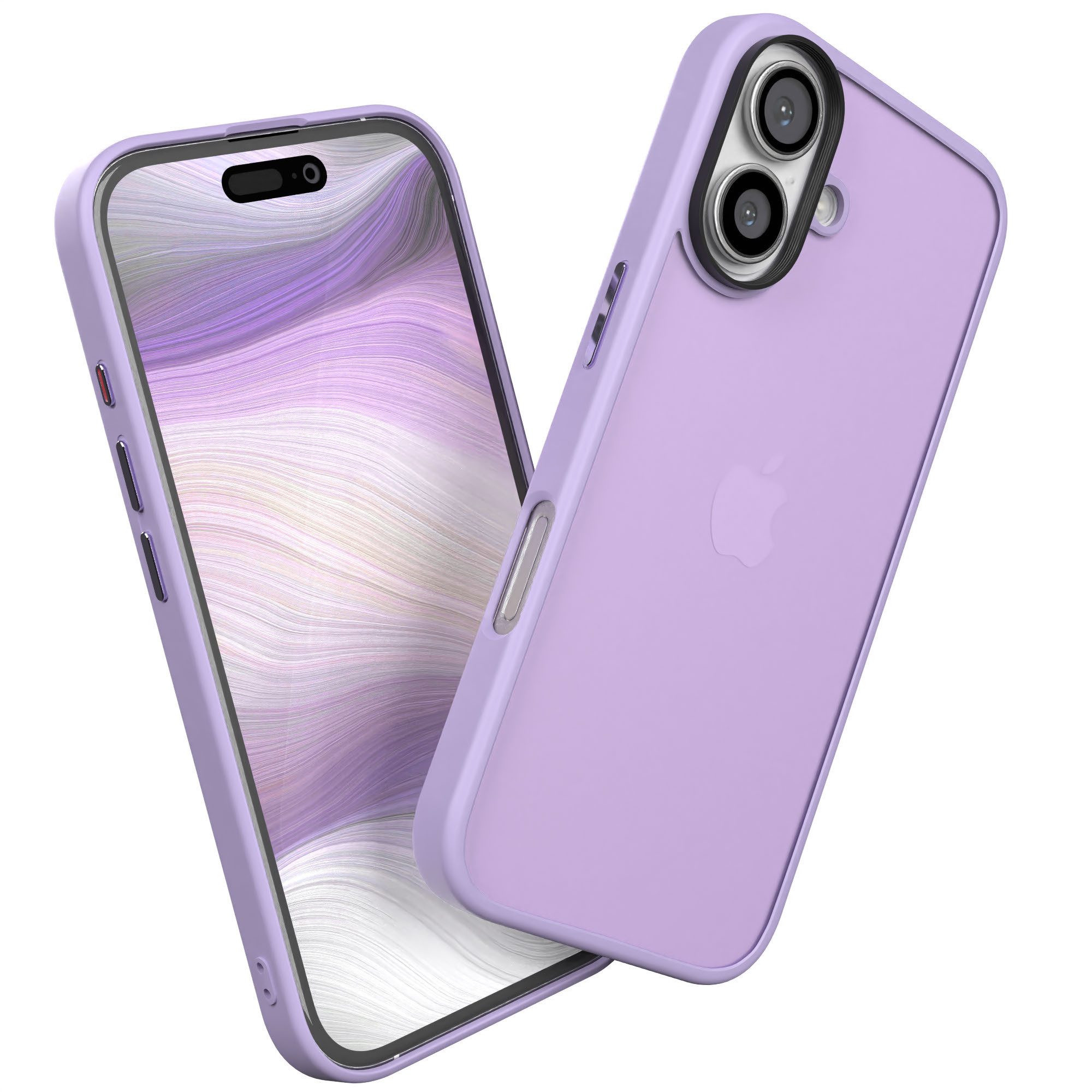EAZY CASE Handyhülle Outdoor Case für Apple iPhone 16 6,1 Zoll, Schutzhülle mit Kameraschutz Robust Schutzhülle stoßfest Lila Lavendel