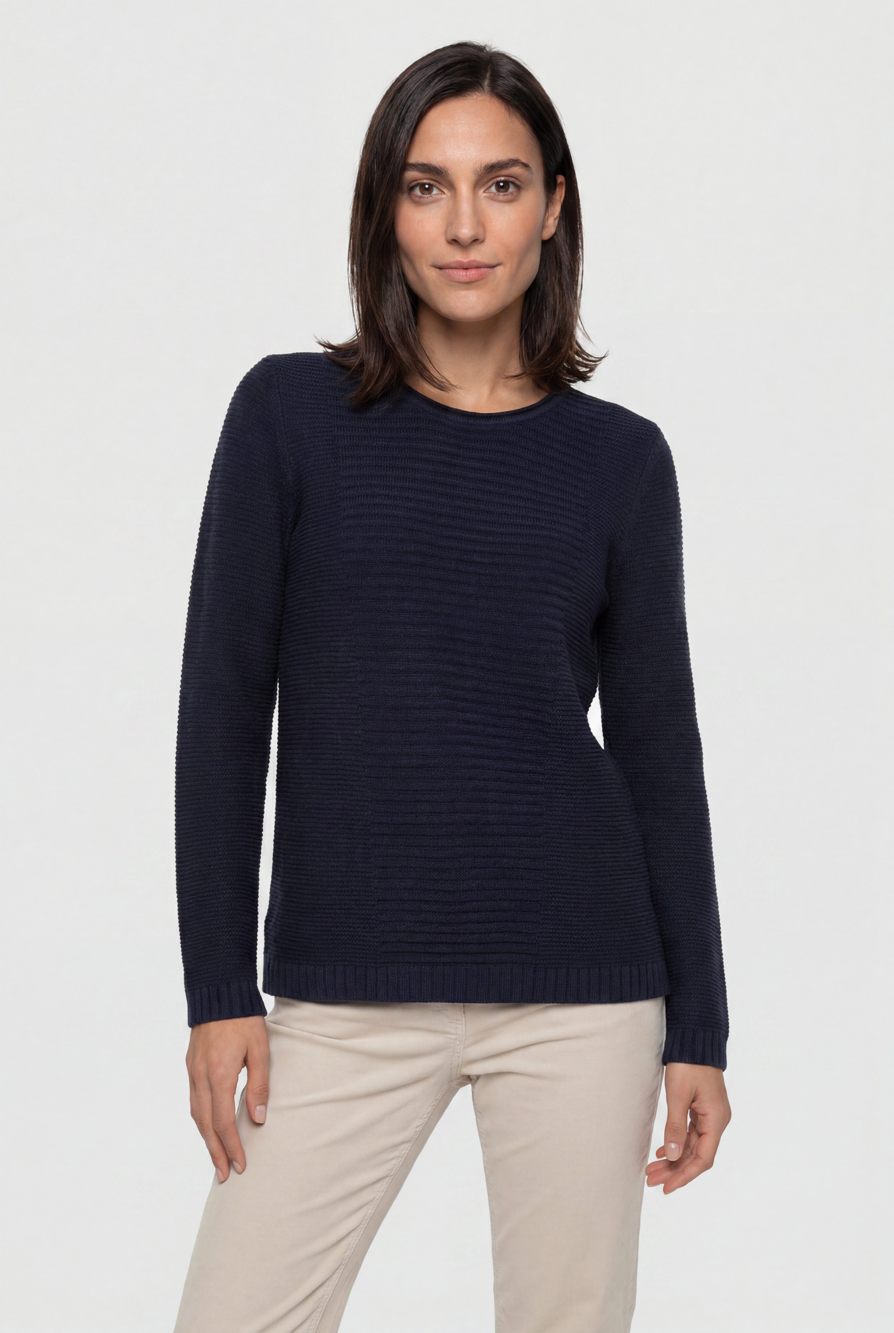Olsen Strickpullover mit Strukturstrick