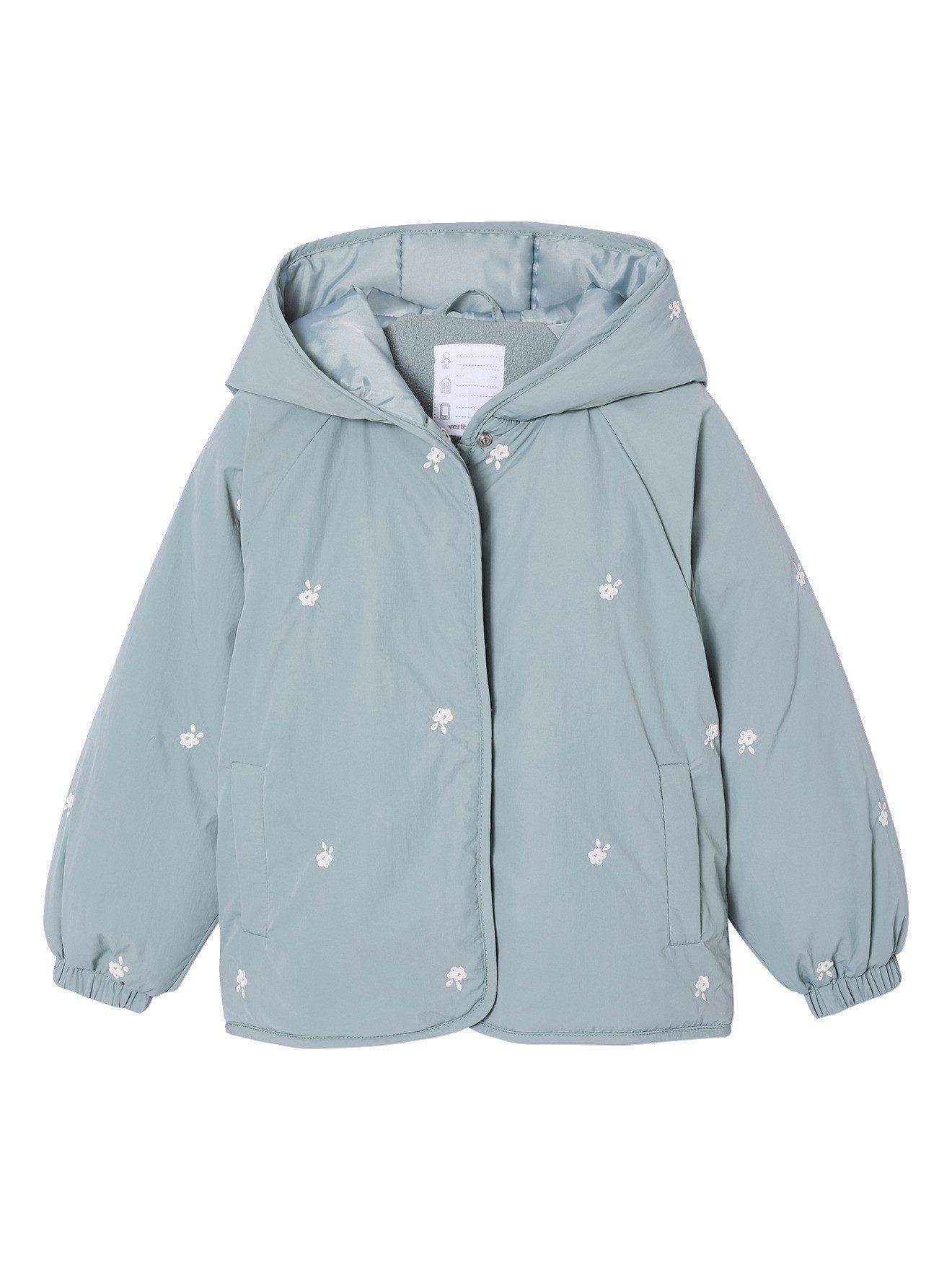 Steppjacke Leichte Steppjacke mit Blumenstickerei, Mädchen