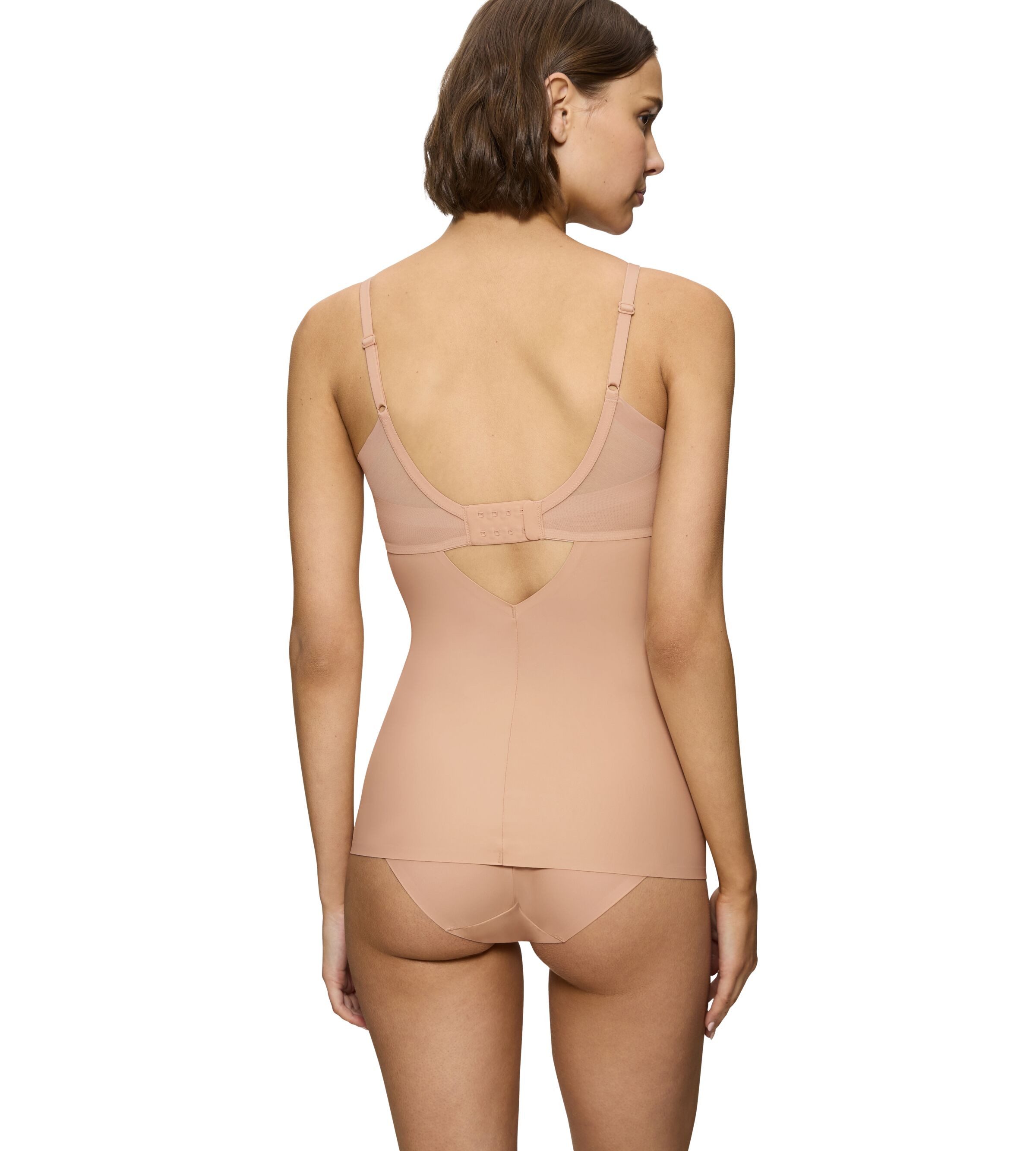 Triumph BH-Hemd Shape Smart Bra-Shirt glättend, ohne Bügel, tiefer V-Ausschnitt mit Mesh-Details