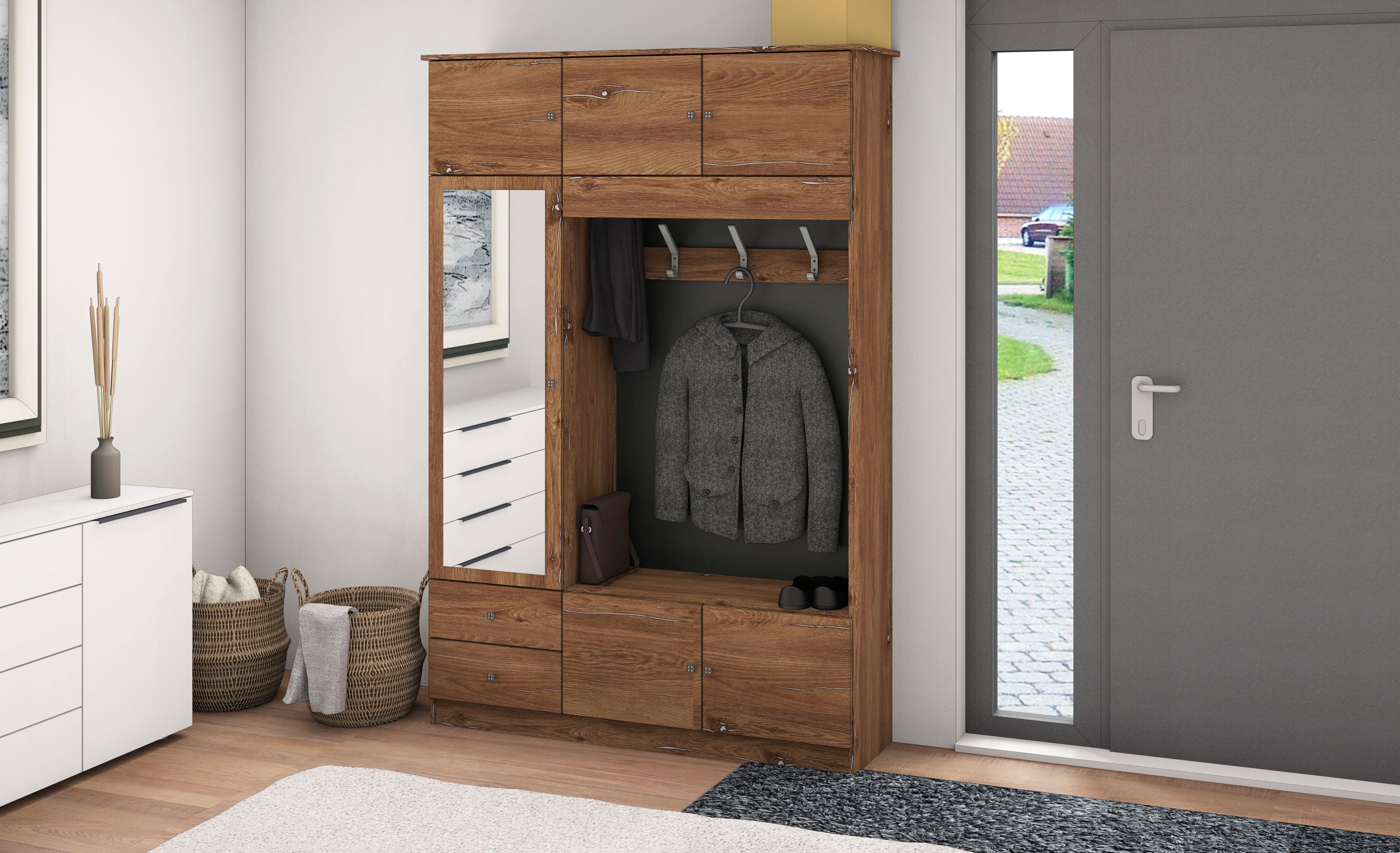 borchardt Möbel Garderobenschrank Kompakta Höhe 202 cm