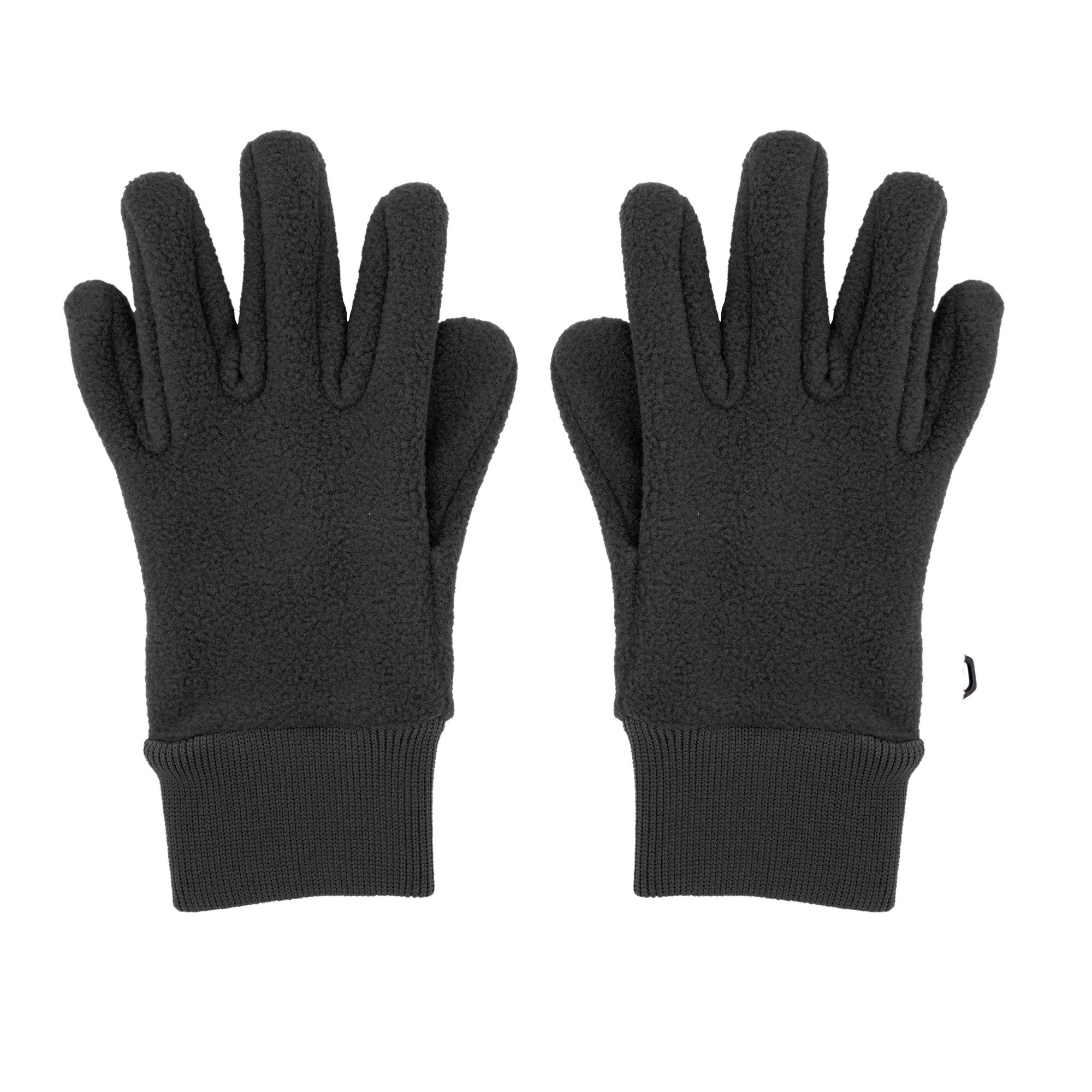 MAXIMO Fleecehandschuhe (1 Paar) Fingerhandschuhe, Boucle-Optik, Strickbündchen