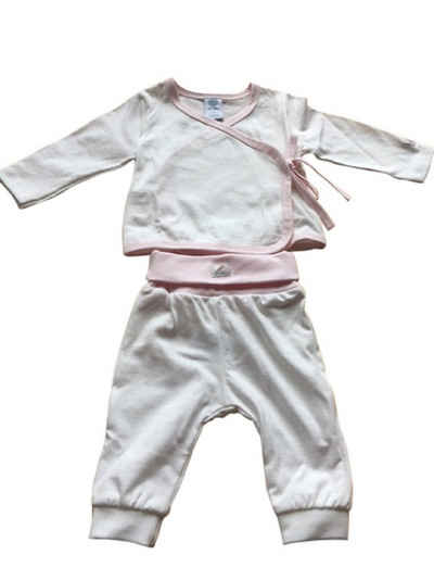 Sanetta Schlafanzug »Sanetta Baby-Mädchen Schlafanzug zweiteilig, Farbe:White Pebble, Größe:68«