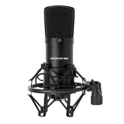 Auna Mikrofon »CM001B Studio-Mikrofon schwarz Kondensator Gesang Instrumente XLR«