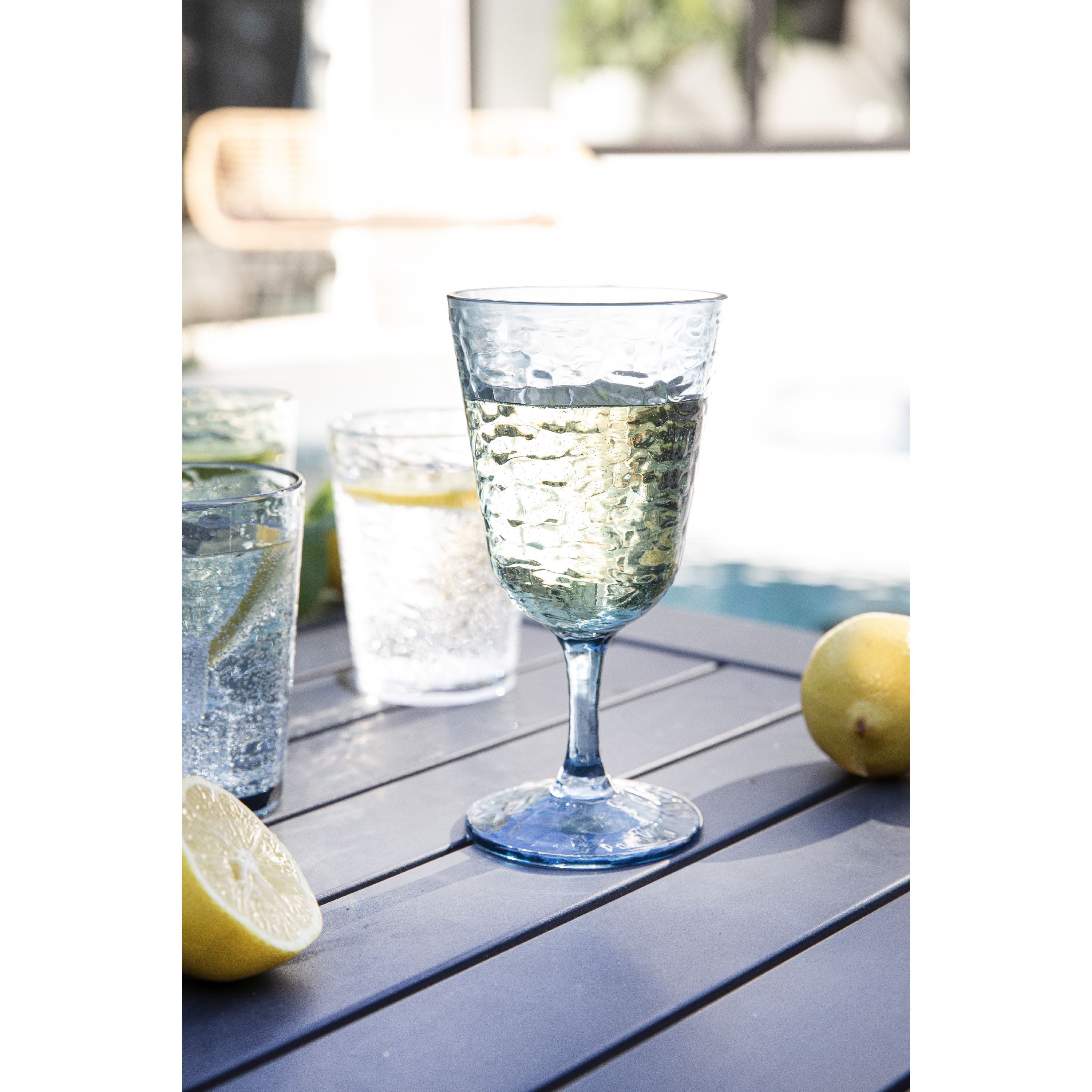 Ladelle Weinglas, Acryl, Wirkt wie Glas, Outdoor, Strapazierfähig, Modern, Acryl, 370ml