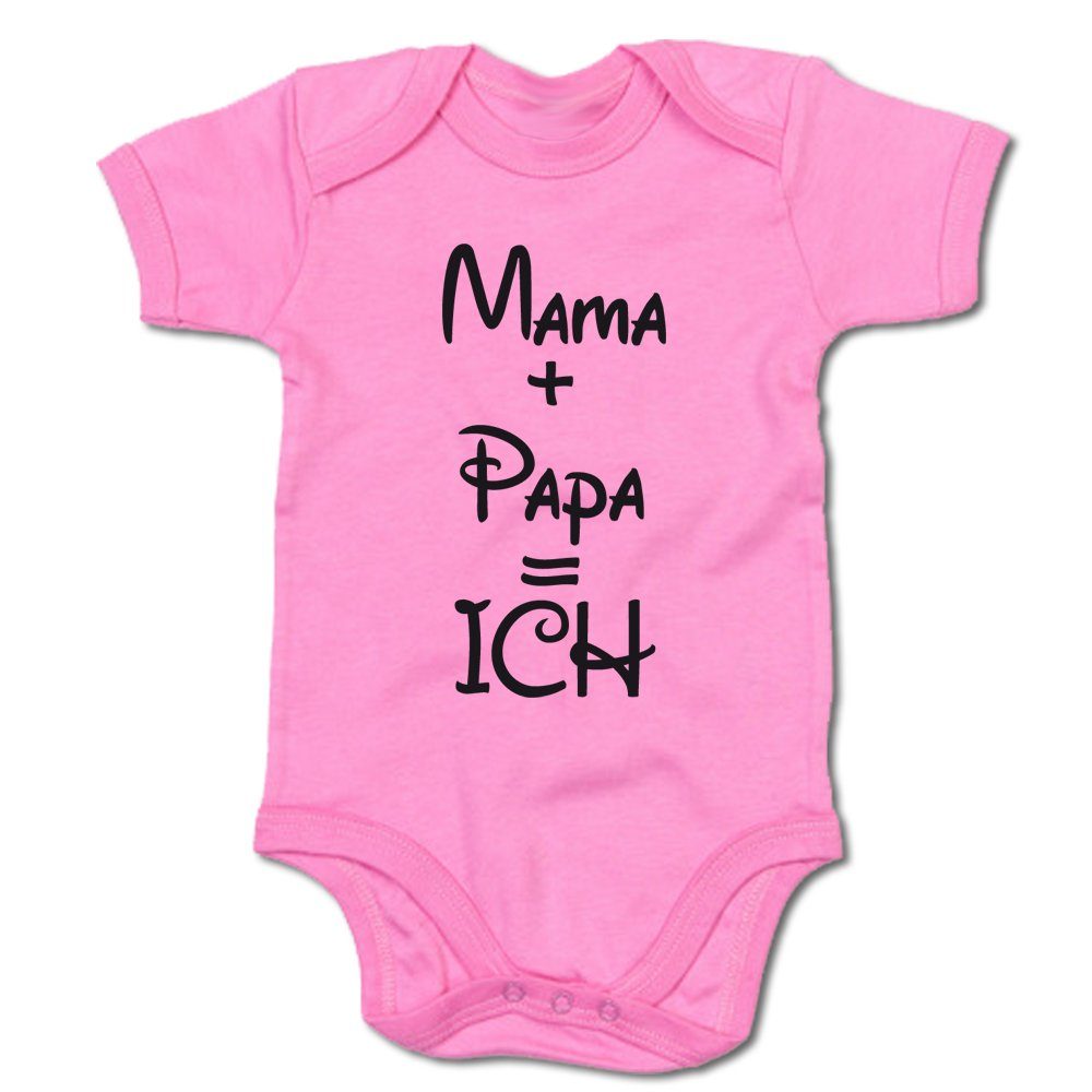 Kurzarmbody Mama + Papa = ICH