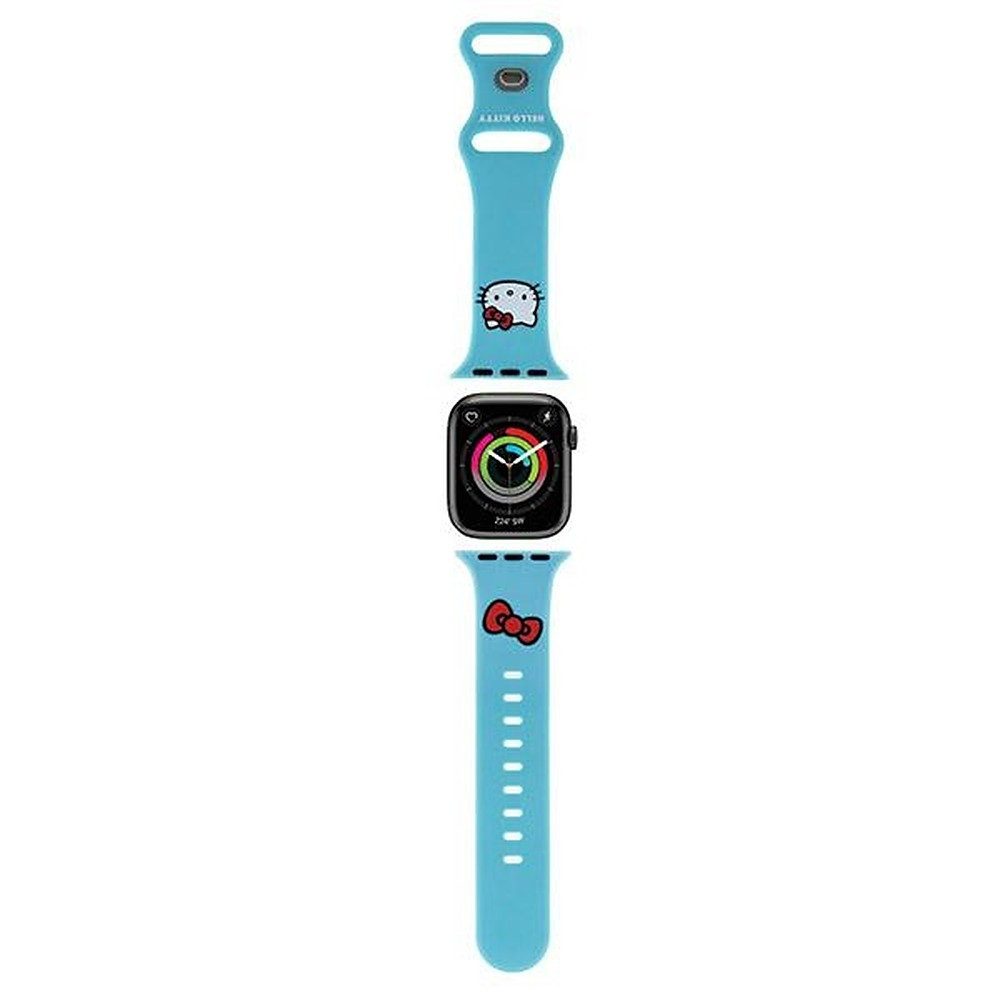 Hello Kitty Smartwatch-Armband Ersatzarmband Sportarmband Wechselarmband, Silikon, Kitty-Motiv, Druckknopf, anpassbar