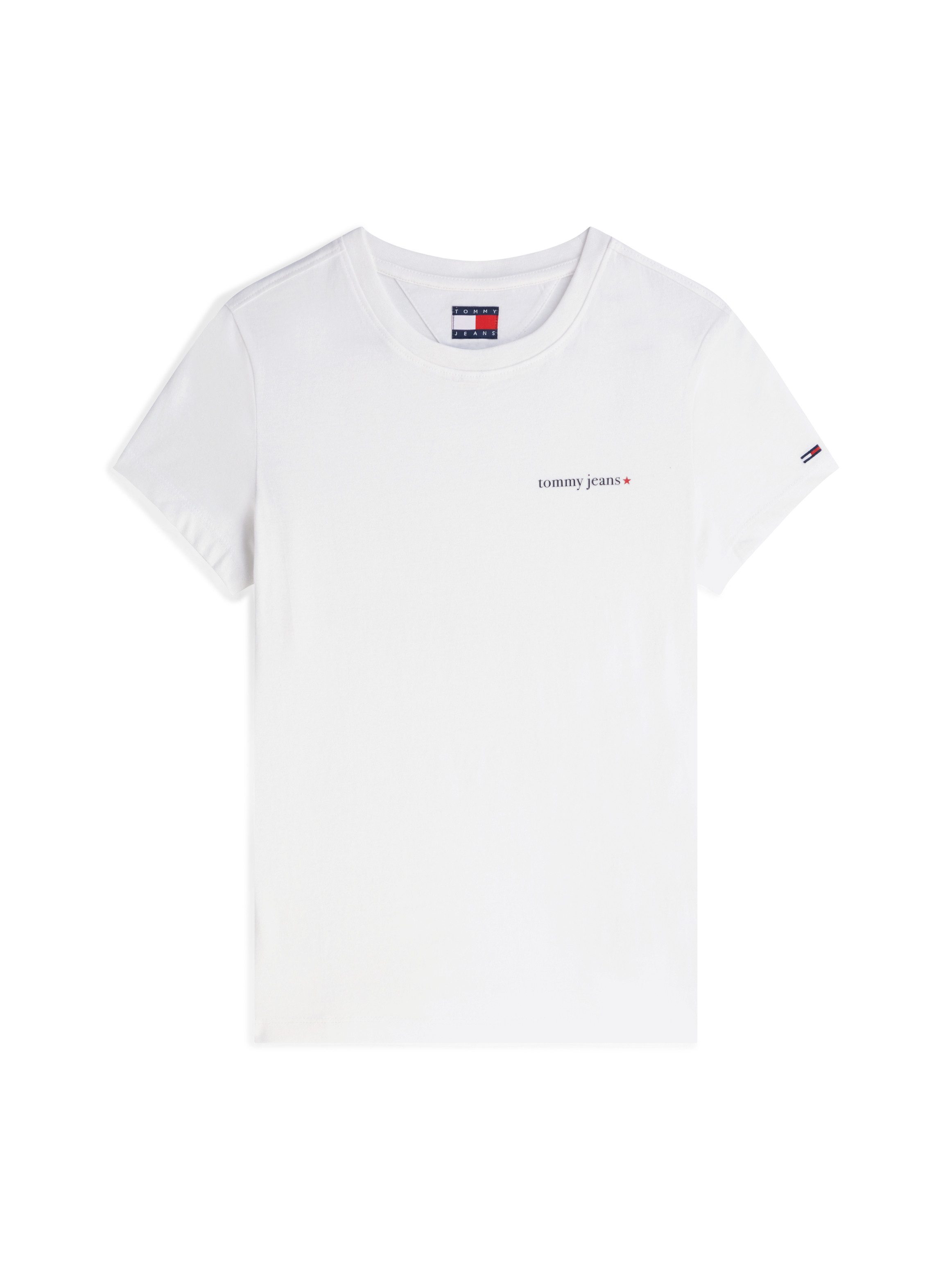 Tommy Jeans T-Shirt TJW SLIM ESS LOGO 1 SS TEE EXT Baumwolle, slim fit – Bild 5 von 5