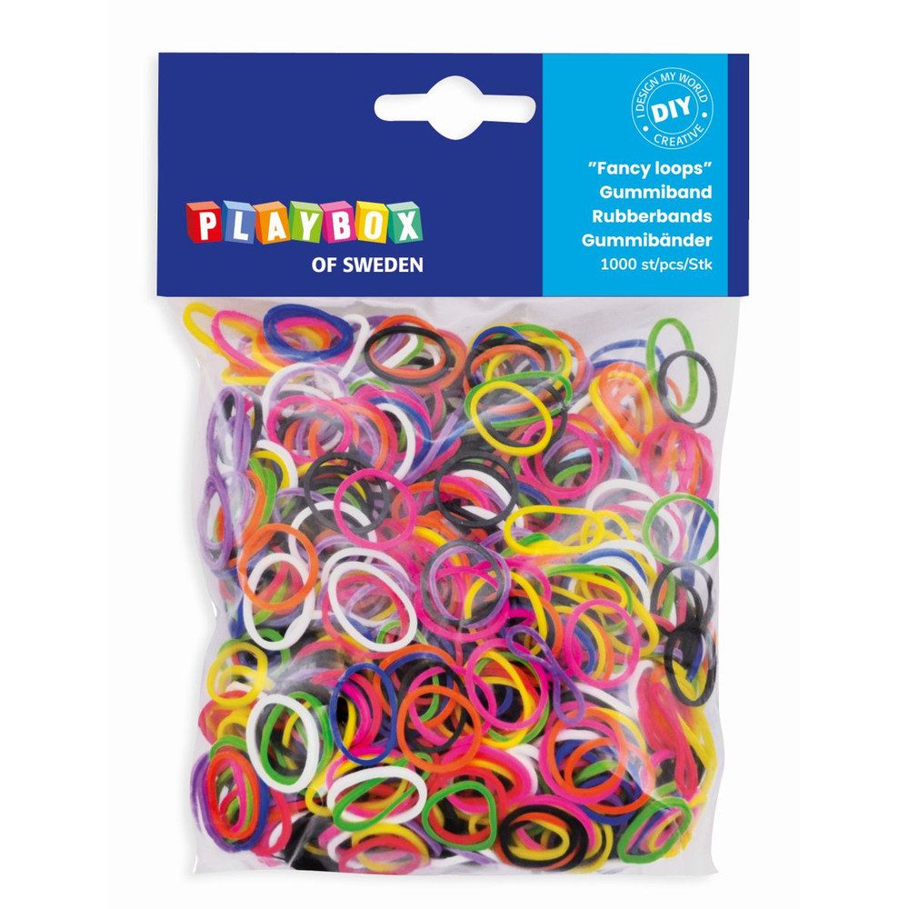 Playbox Kreativset Fancy loops - Loombands - 1000 Stück
