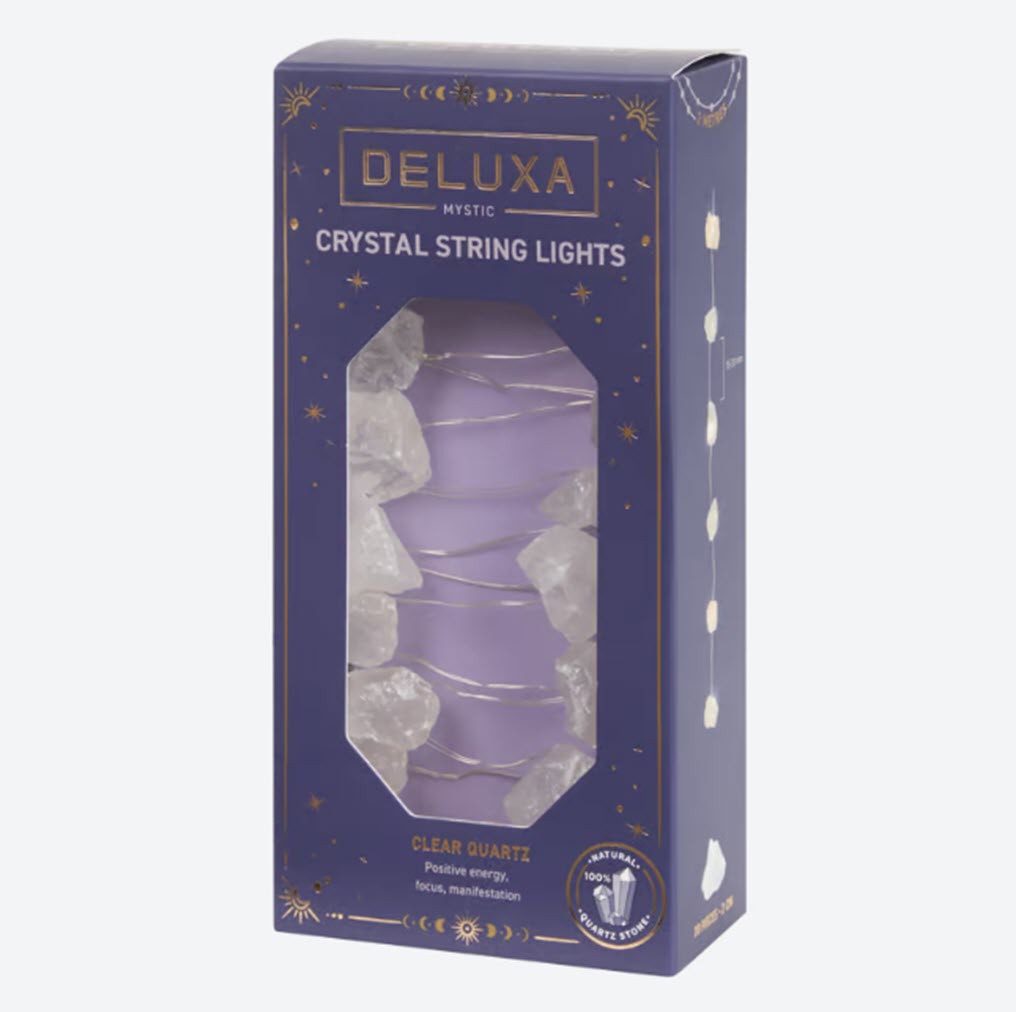 ZD Trading LED-Girlande Kristall-LED-Schnur 20 LED 2 m Kristall-Lichtgirlande Chakra