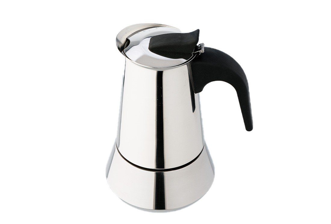 Kaffeekanne rostfreier Tassen Dekonaz 4 Espressokanne Stahl