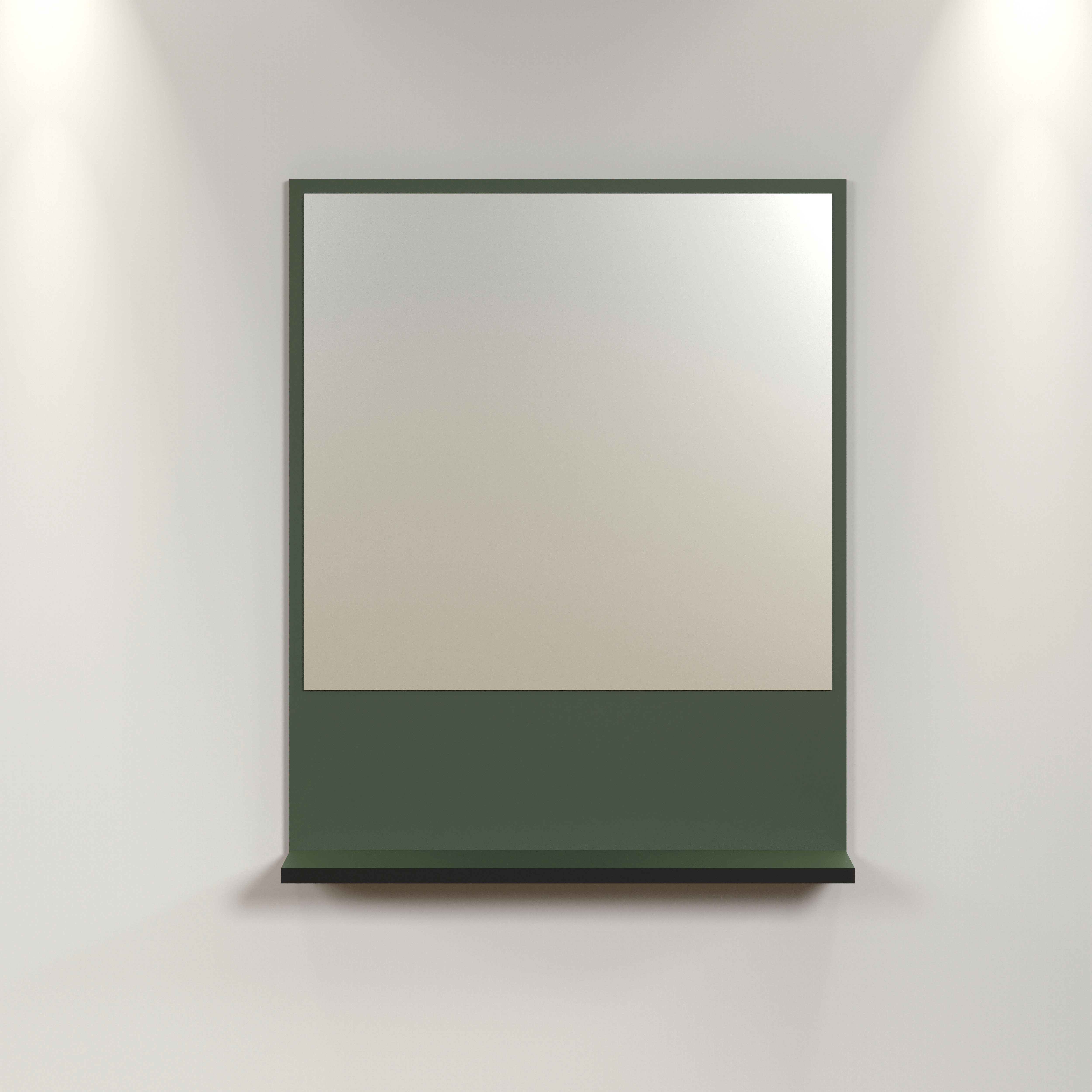welltime Badspiegel Amrum, Wandspiegel mit Ablage - (B/T/H) wahlweise 60 bis 80/14/74 cm