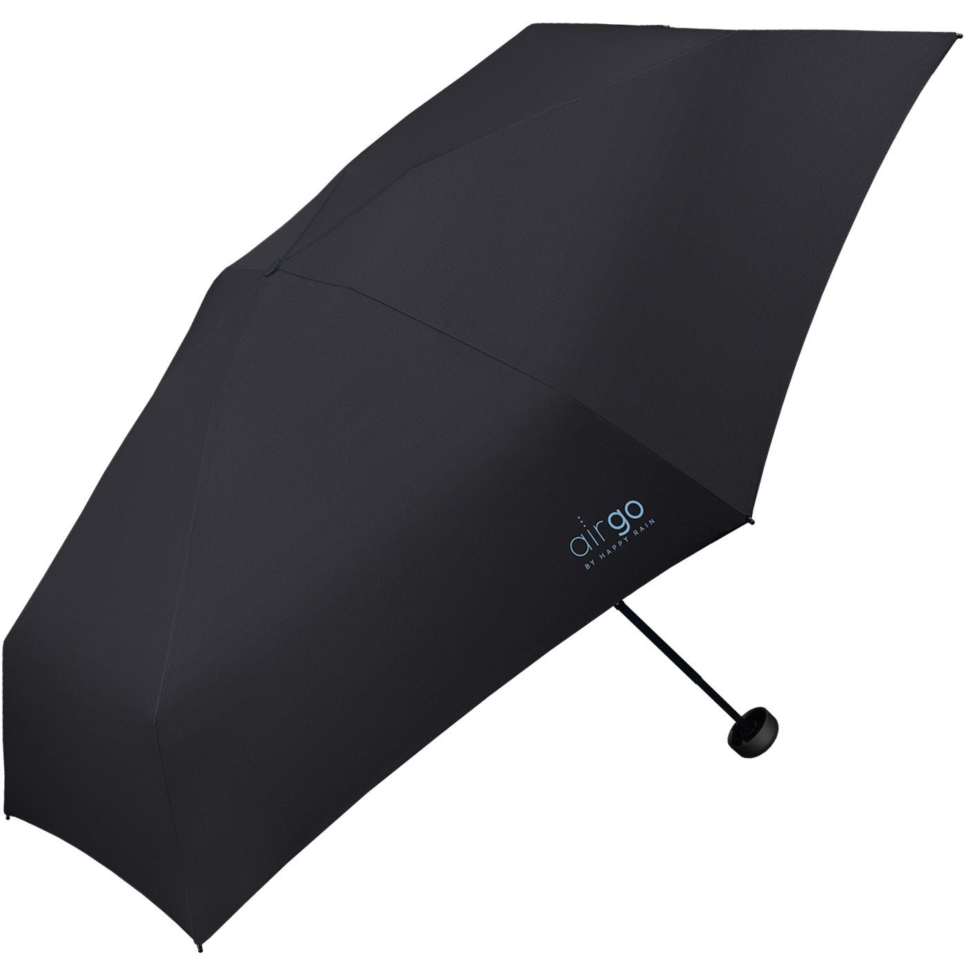 HAPPY RAIN Taschenregenschirm Air Go perfekt 137 superleicht, für das Gramm die - schwarz Supermini-Schirm und Handtasche Reisegepäck