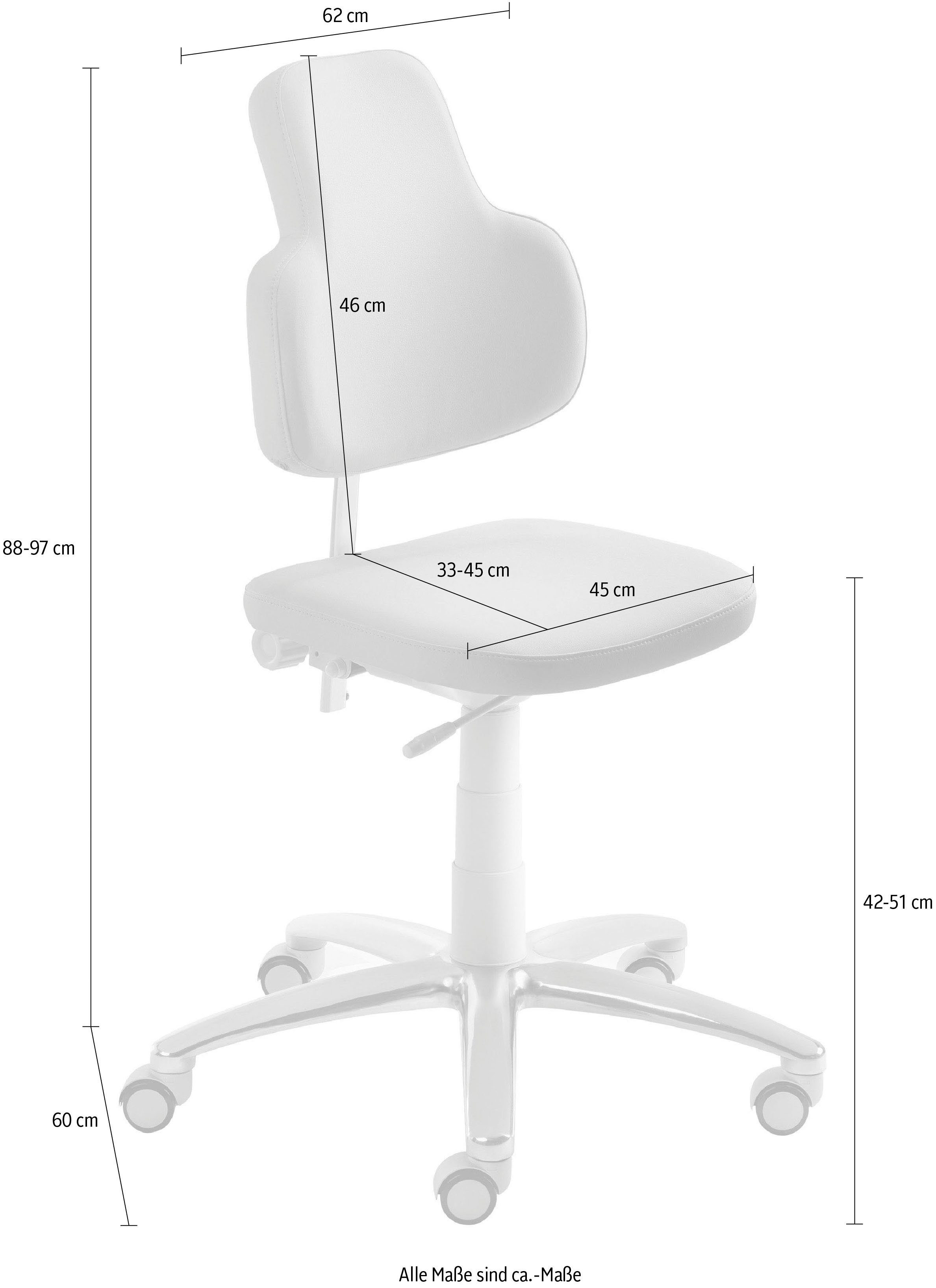 Mayer Sitzmöbel Drehstuhl 2206, desinfektionsmittelbeständiges Kunstleder