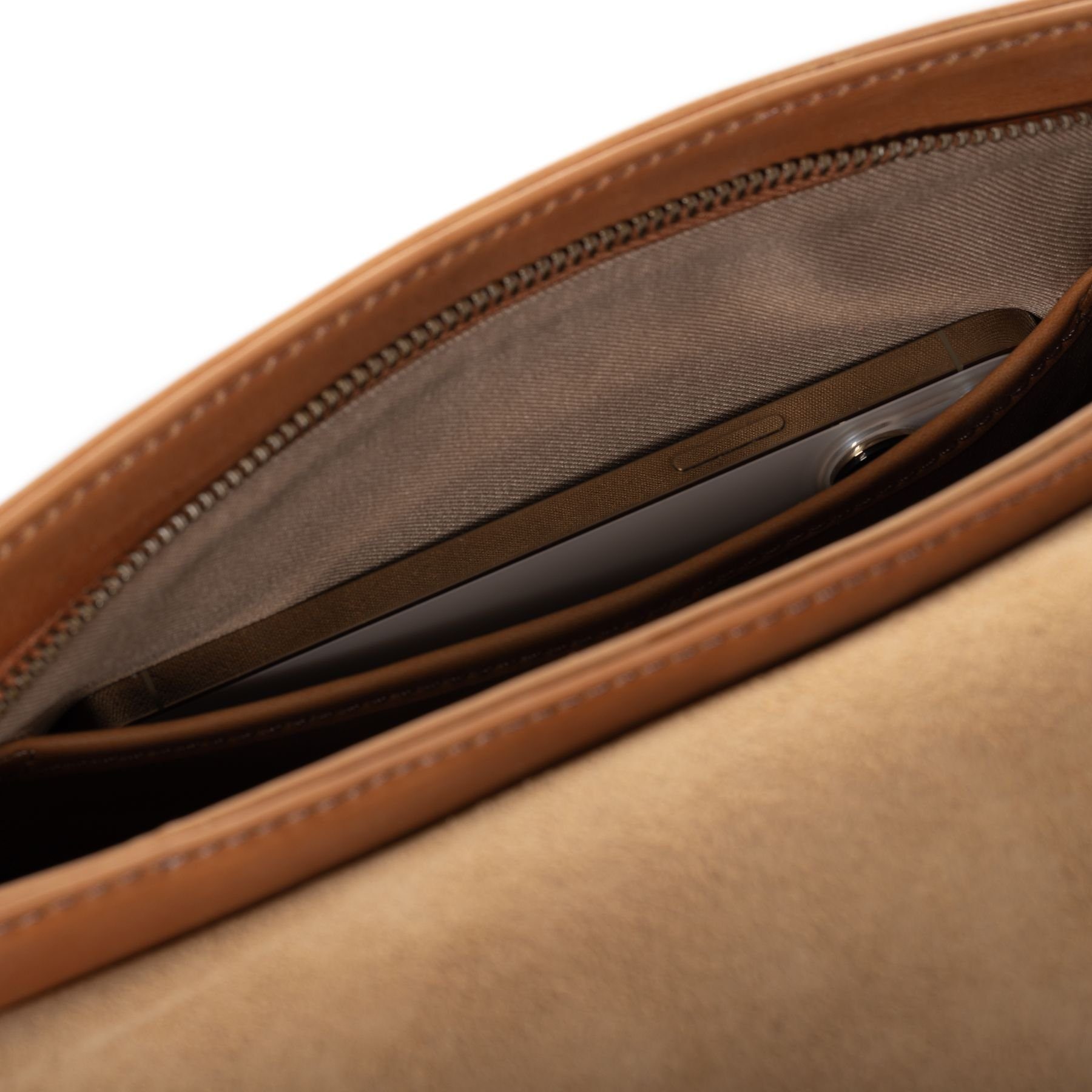 SID & VAIN Umhängetasche echt Leder Schulter groß natural-hell-tan, Abendtasche Echtleder für Damen, Umhängetasche hellbraun