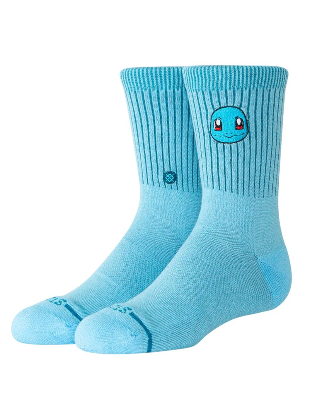 Stance Socken Kinder-Tagessocke Crew Pokemon Schiggy Kids hellblau - 1 Paar