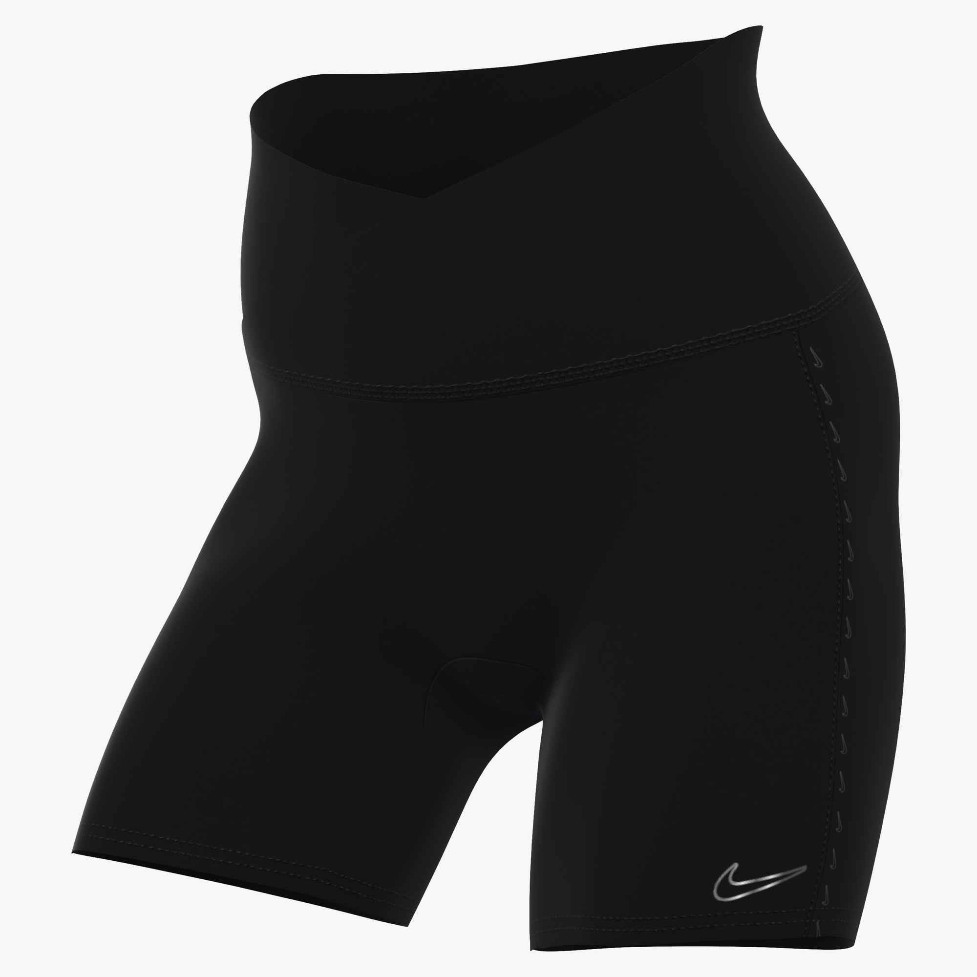 Nike Trainingstights W NK DF ONE 5IN SHRT USM GLS blickdichtes Material, mit Dri-FIT-Technologie, hohe Taille