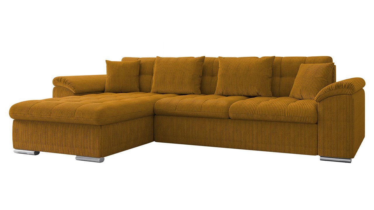 MIRJAN24 Ecksofa Diana Cord, mit Bettkasten günstig online kaufen
