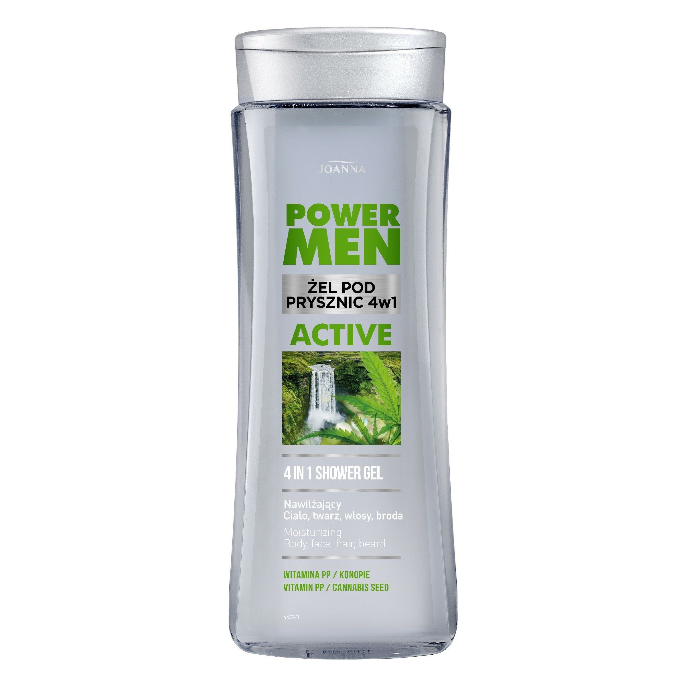 Joanna Duschgel JOANNA Power Men SHOWER GEL für Männer 4in1 Aktiv-Hanf