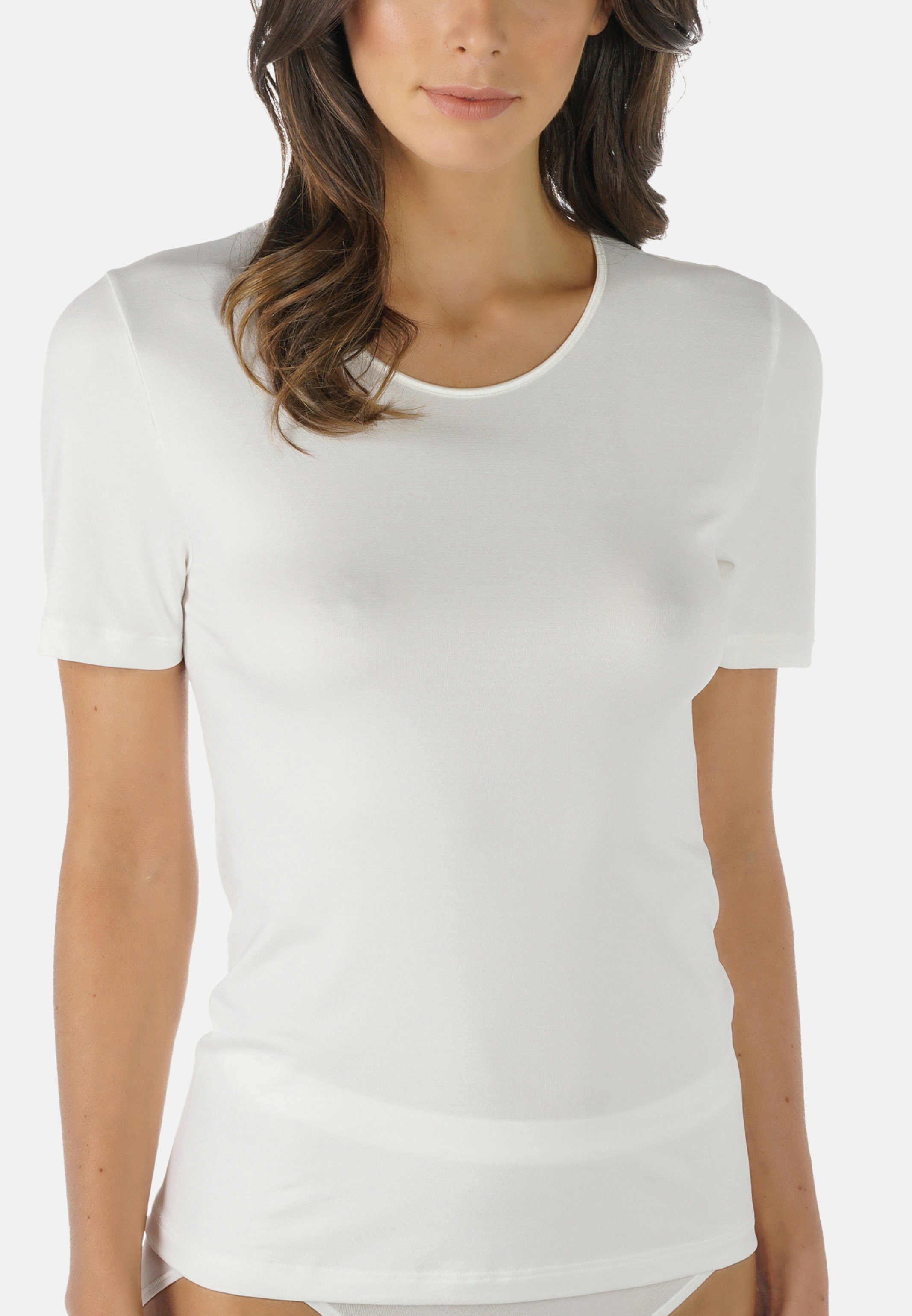 Shirt (1-St) - störende Unterhemd Ohne Unterhemd Seitennähte Mey / Champagner Kurzarm Emotion
