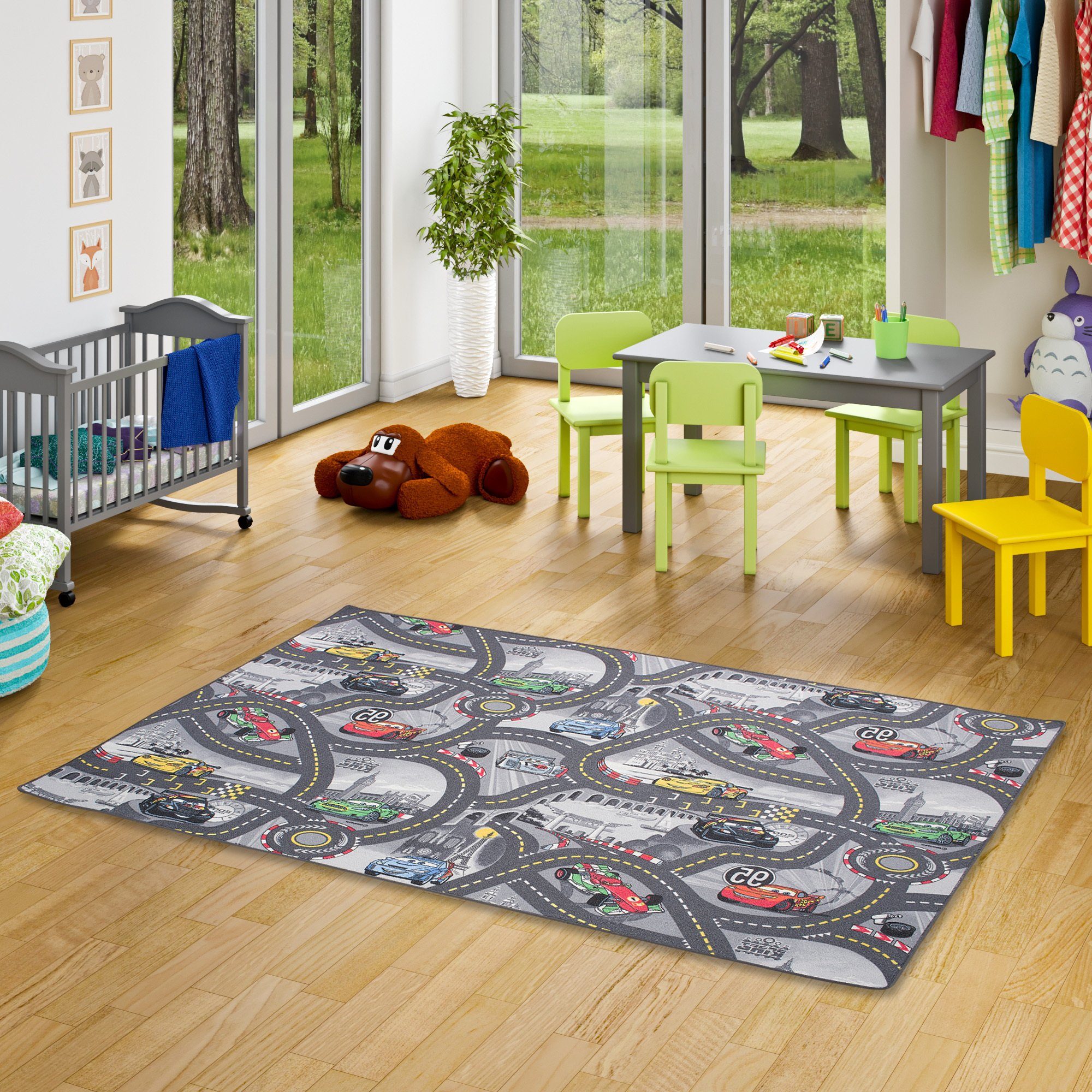 Snapstyle Kinderteppich Kinder und Spielteppich Disney Cars, Eckig, Höhe: 4 mm