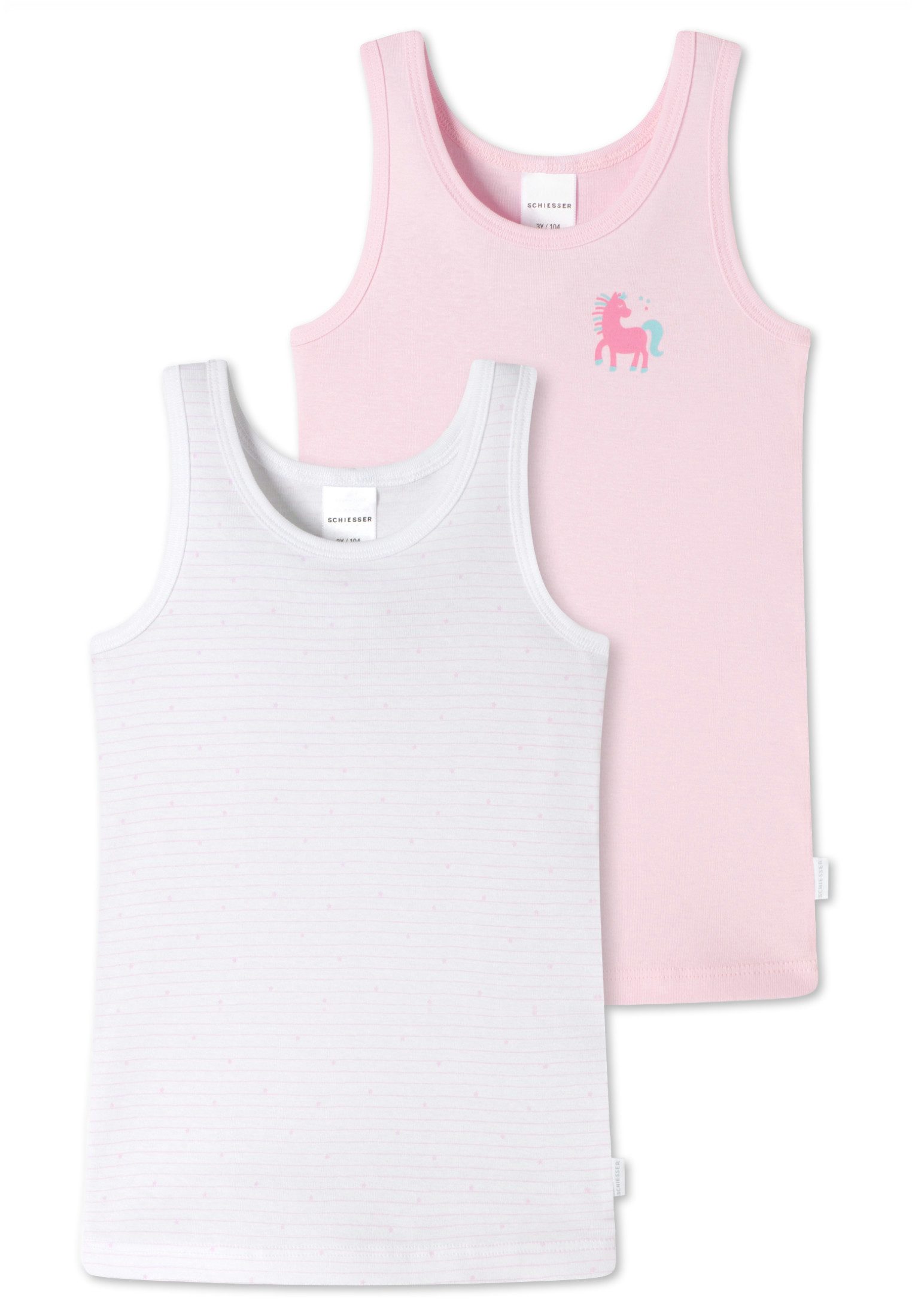 Unterhemd 2er Pack Kids Girls Feinripp Organic Cotton