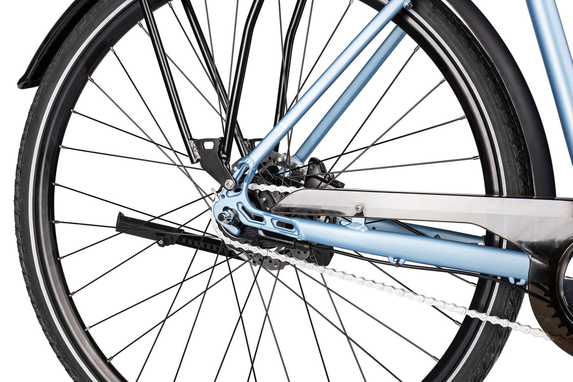 2R Manufaktur City Bike TRX GO Wave, 7-speed Shimano Nexus 7-speed SG-C3001-7D derailleur, hub gears, freewheel, hydraulic disc brakes, blue