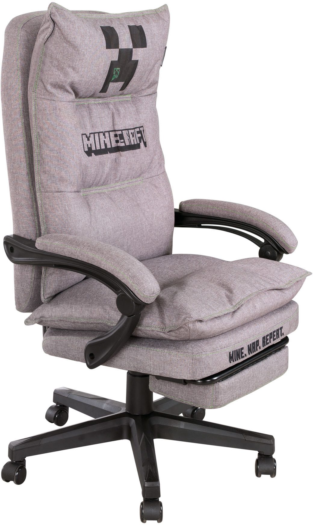 Phoenix Gaming-Stuhl (1 St), Chefsessel in Grau