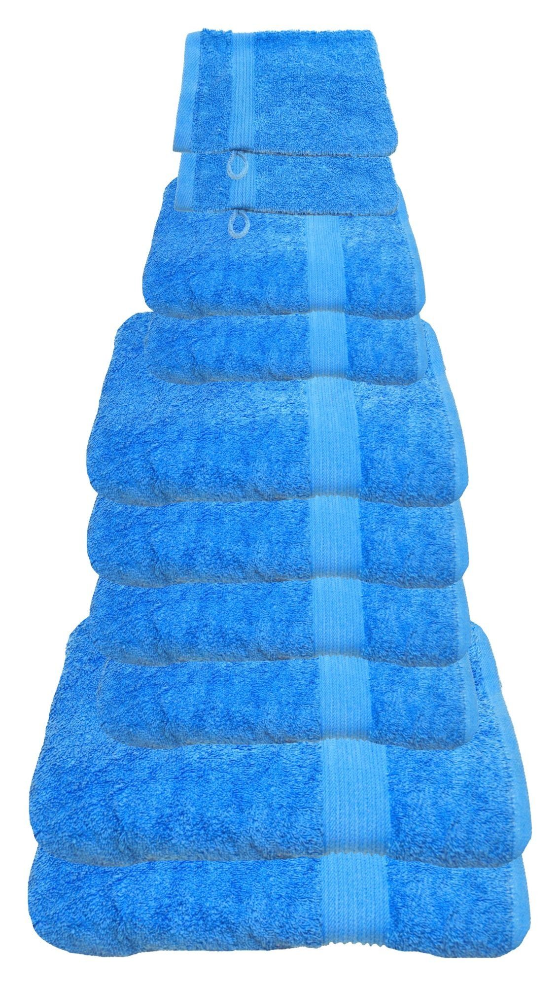 Julie Julsen Handtücher 10-Handtücher-Himmelblau, Baumwolle (10-St) günstig online kaufen