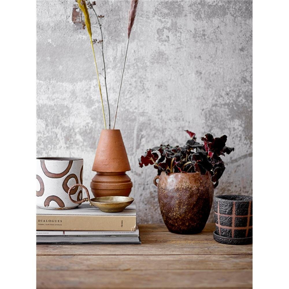 weiß Blumentopf Terrakotta 12cm Bloomingville Kringel