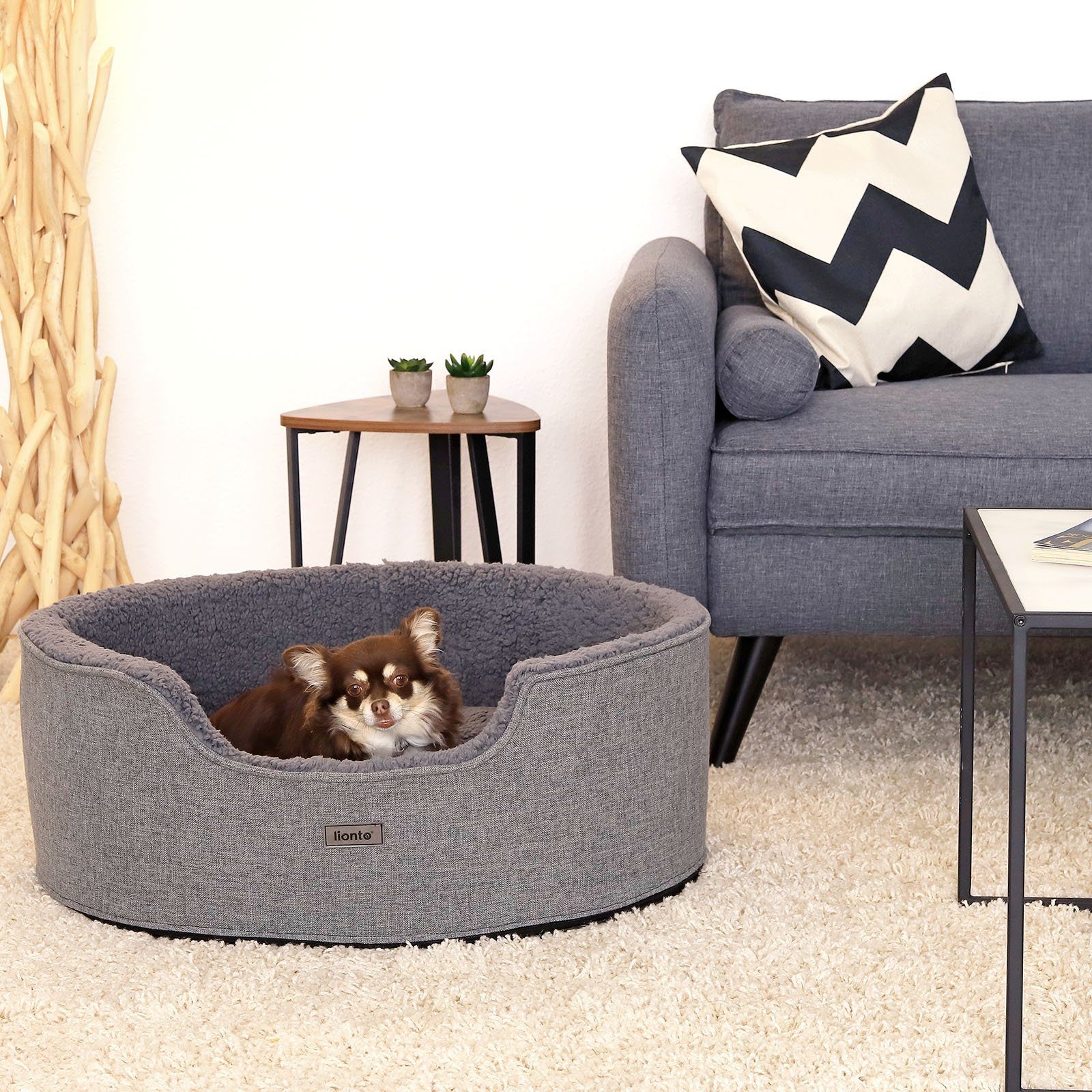 lionto Tierkissen lionto Hundebett mit Wendekissen günstig online kaufen