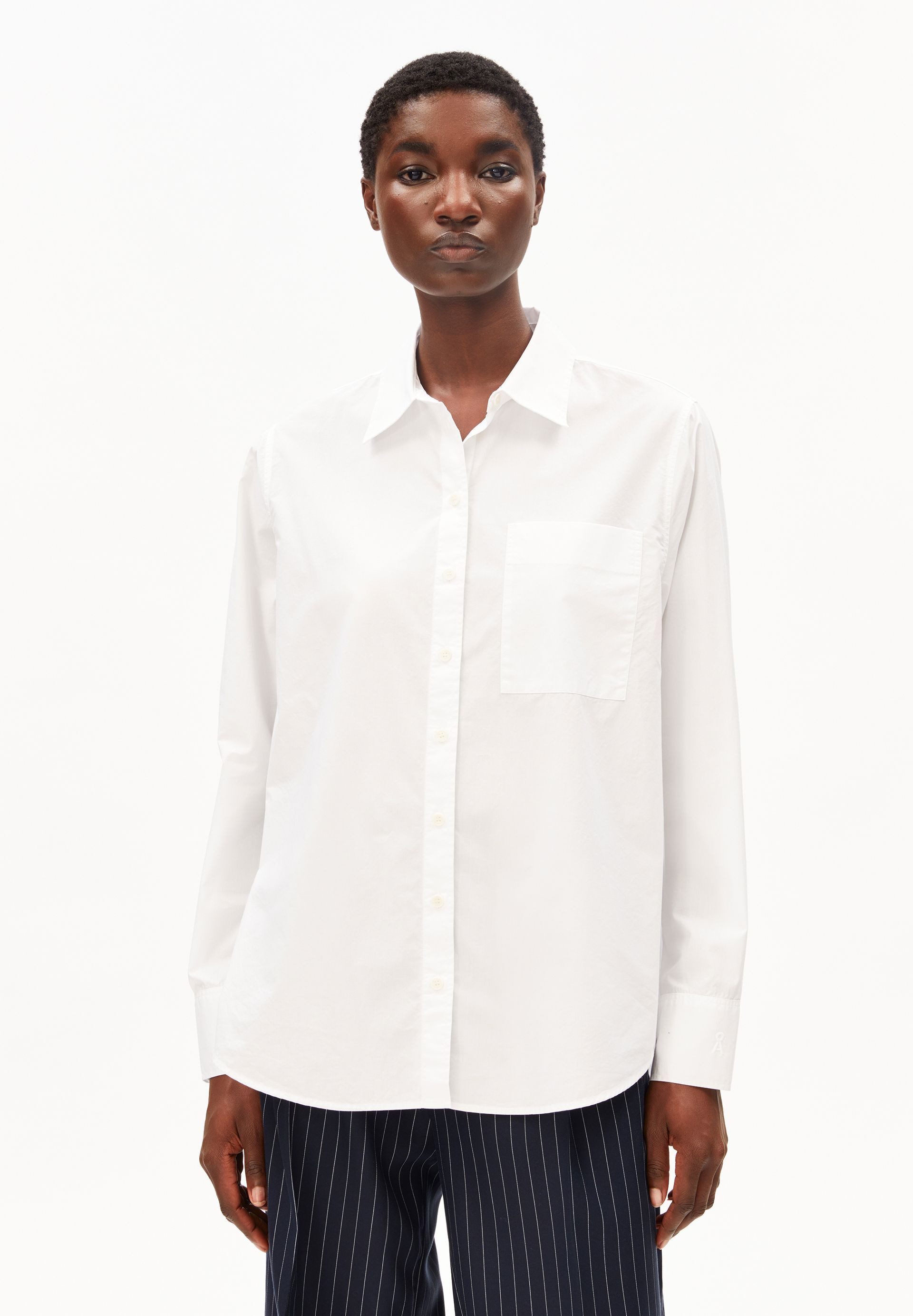 Armedangels Langarmbluse LOOSE POPLIN Bluse aus Bio-Baumwolle Loose Fit günstig online kaufen