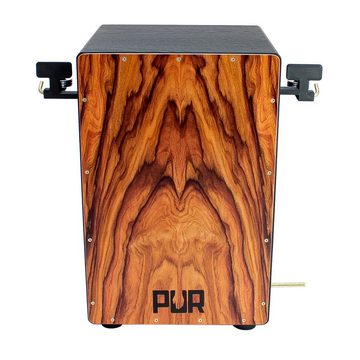 Pur-Percussion Cajon PC7699 Vision Pro Double Hi-Hat Santos Palisander,Inkl. Sitzpad, mit Cajon-Tasche