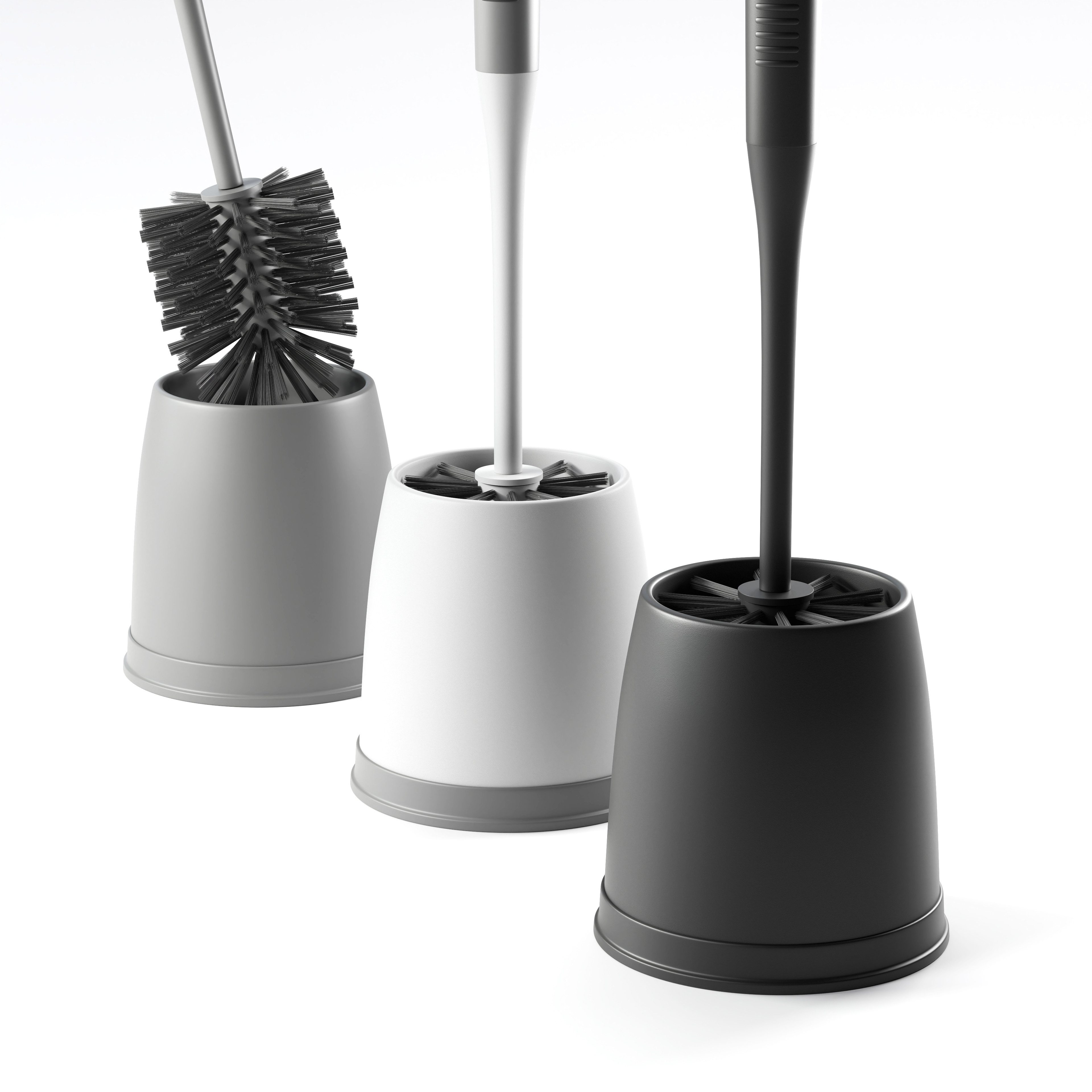 SAVEGA WC-Reinigungsbürste SAVEGA - Klobürste mit innovativer Borstenstruktur, Toilettenreinigung, (Packung, 2-tlg), Effektive Kunststoffborsten,Belüfteter Bürstenhalter
