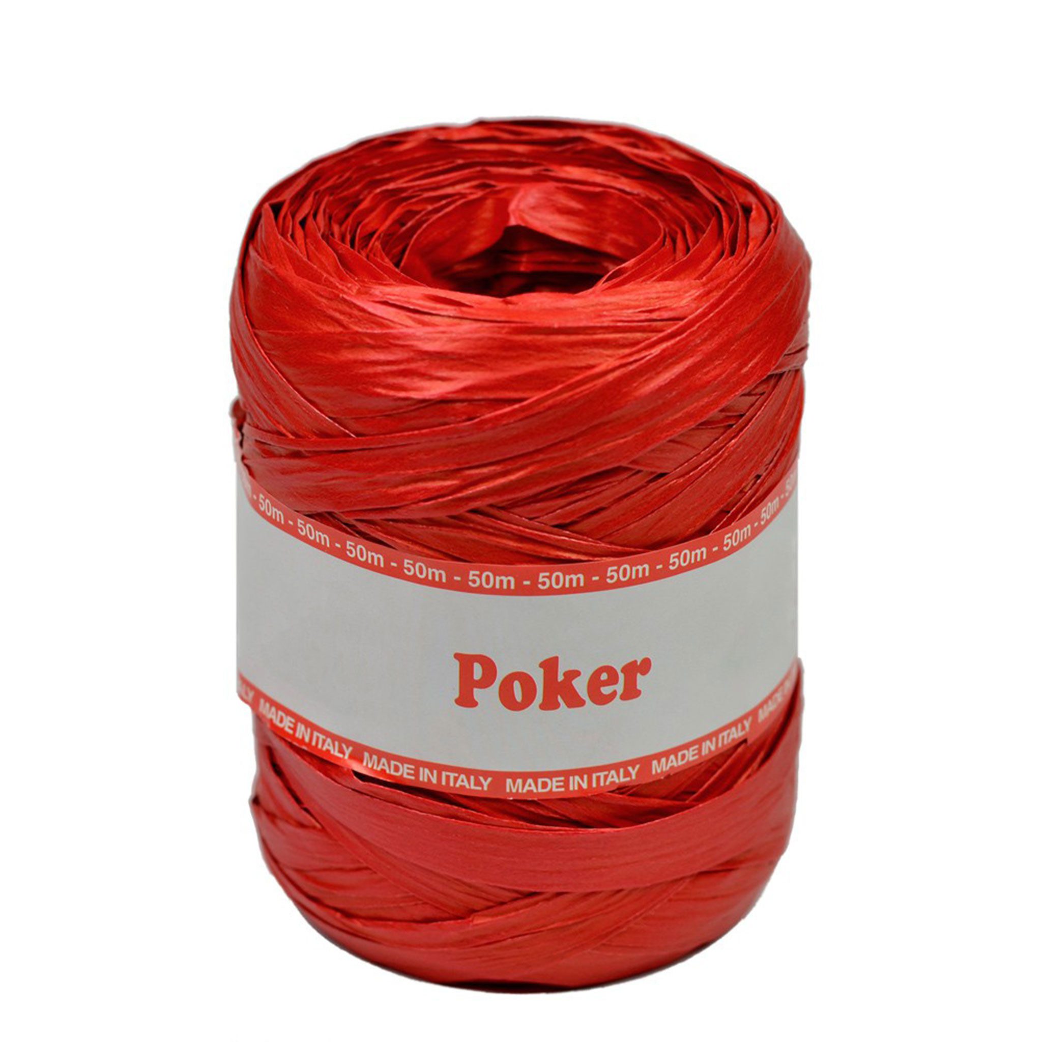 Star Bastelband, Papierband Raffiabast 50m Rolle Rot