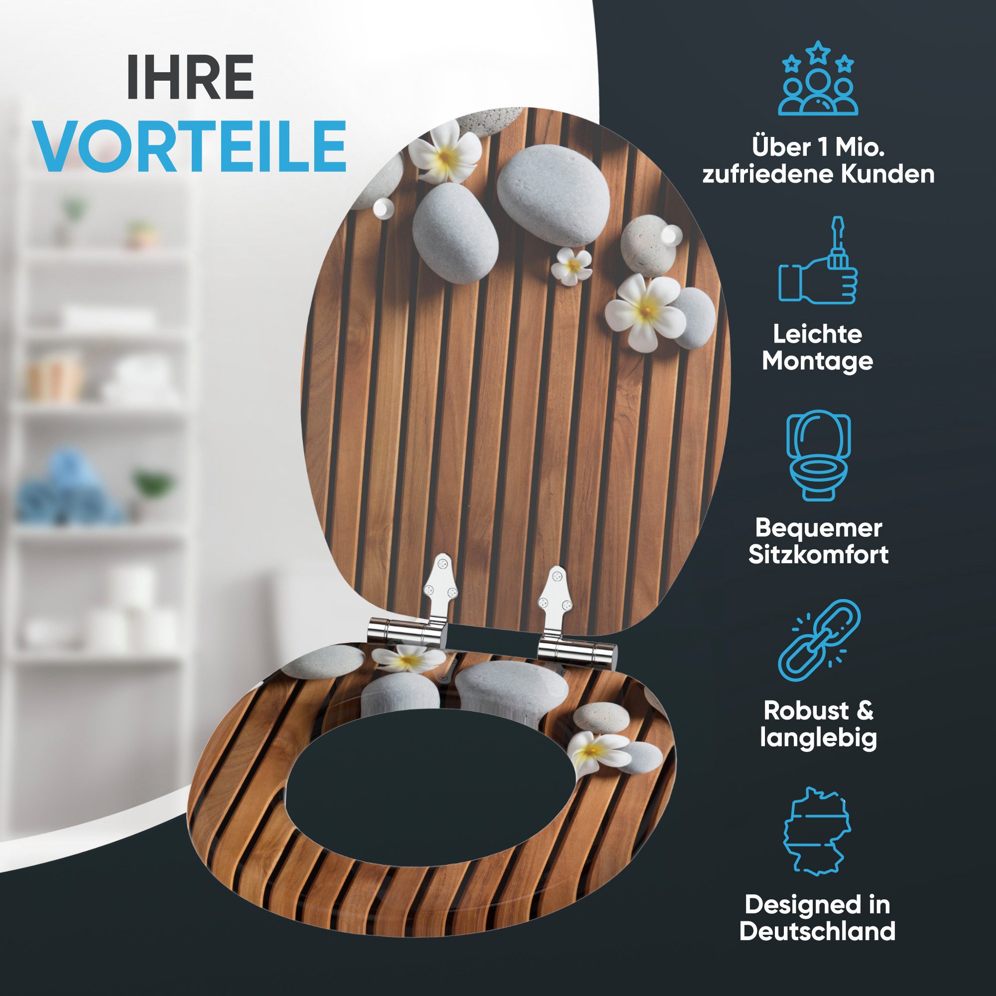 Sanilo WC-Sitz Zentara, mit Absenkautomatik, hochwertig & modern, universel günstig online kaufen