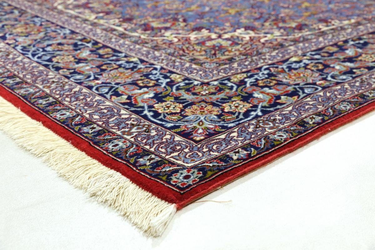 6 Orientteppich Isfahan rechteckig, 153x244 Handgeknüpfter Höhe: mm Seidenkette Nain Orientteppich, Trading,