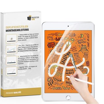 Protectorking Schutzfolie 6x Paperfeel für iPad Mini 3 Displayschutz Schreiben Malen Skizzieren, (5-Stück), ENTSPIEGELT