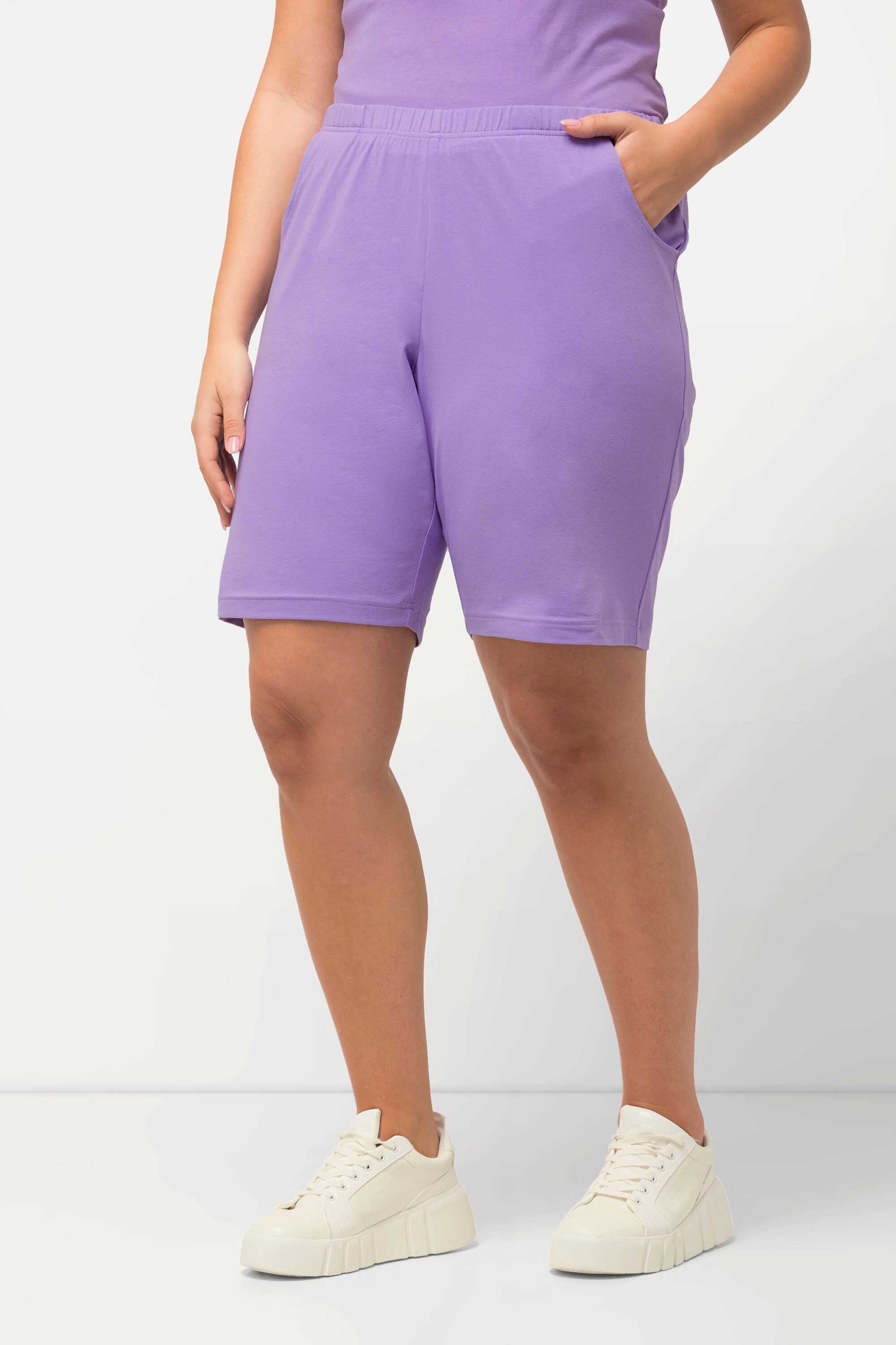 Ulla Popken Bermudas Jerseyshorts Taschen Elastikbund günstig online kaufen