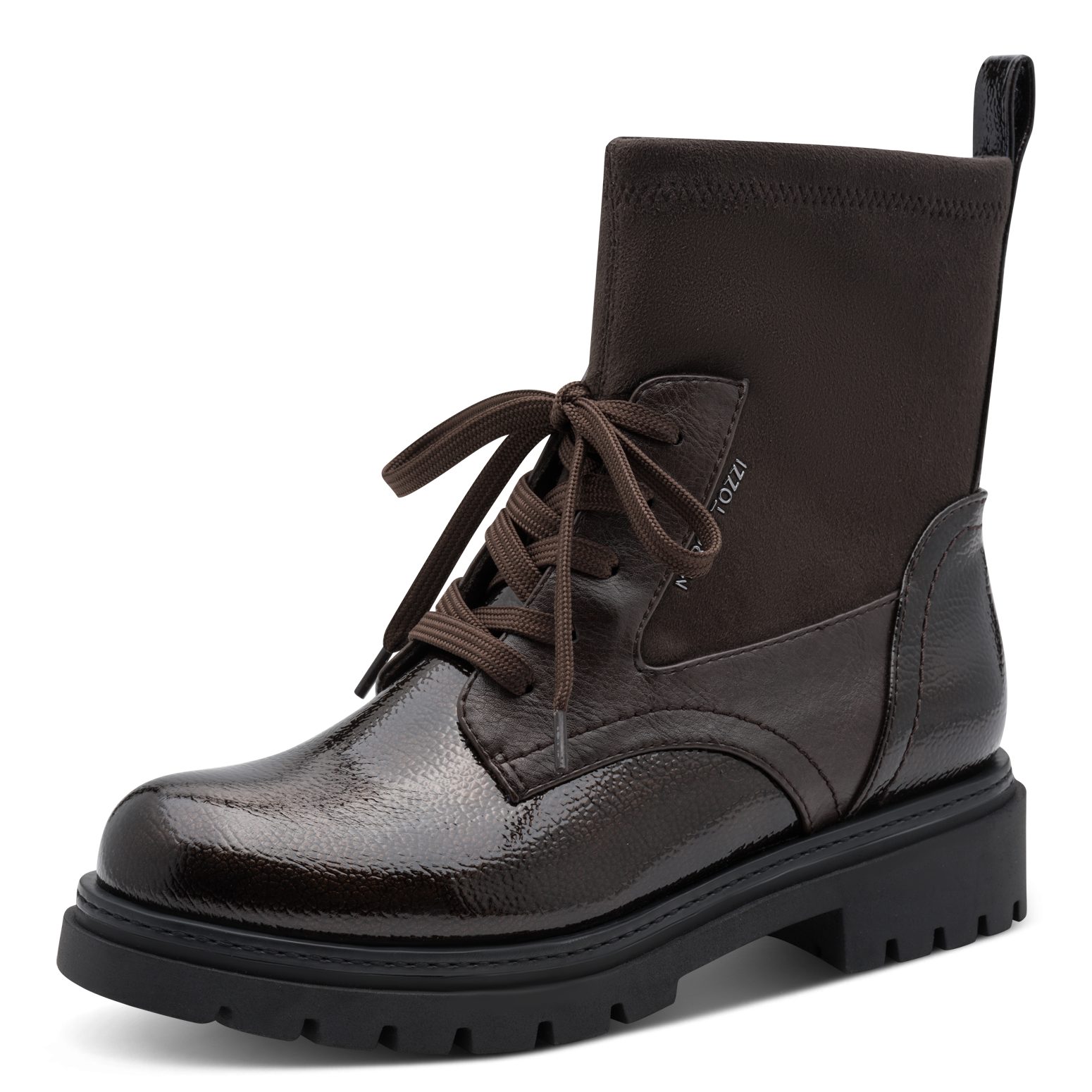 MARCO TOZZI Schnürstiefelette Schnürboots, Ankle Boots mit modischem Textil-Schaft