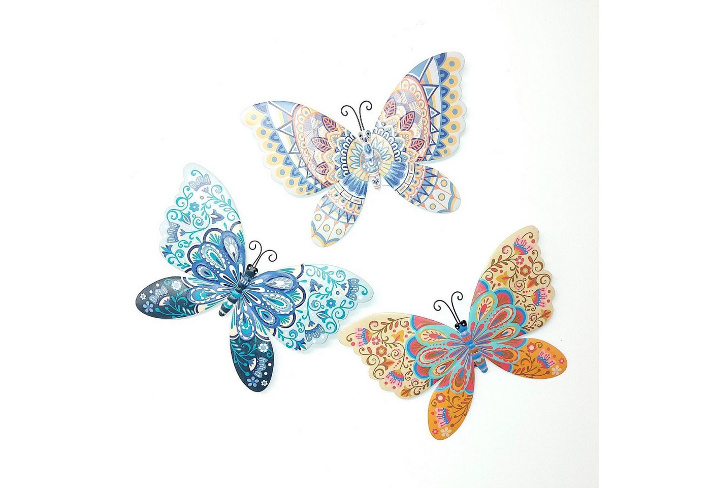 formano Wanddekoobjekt Sommerzeit, Höhe: 20cm, Farbe: Mehrfarbig, Motiv: Schmetterling