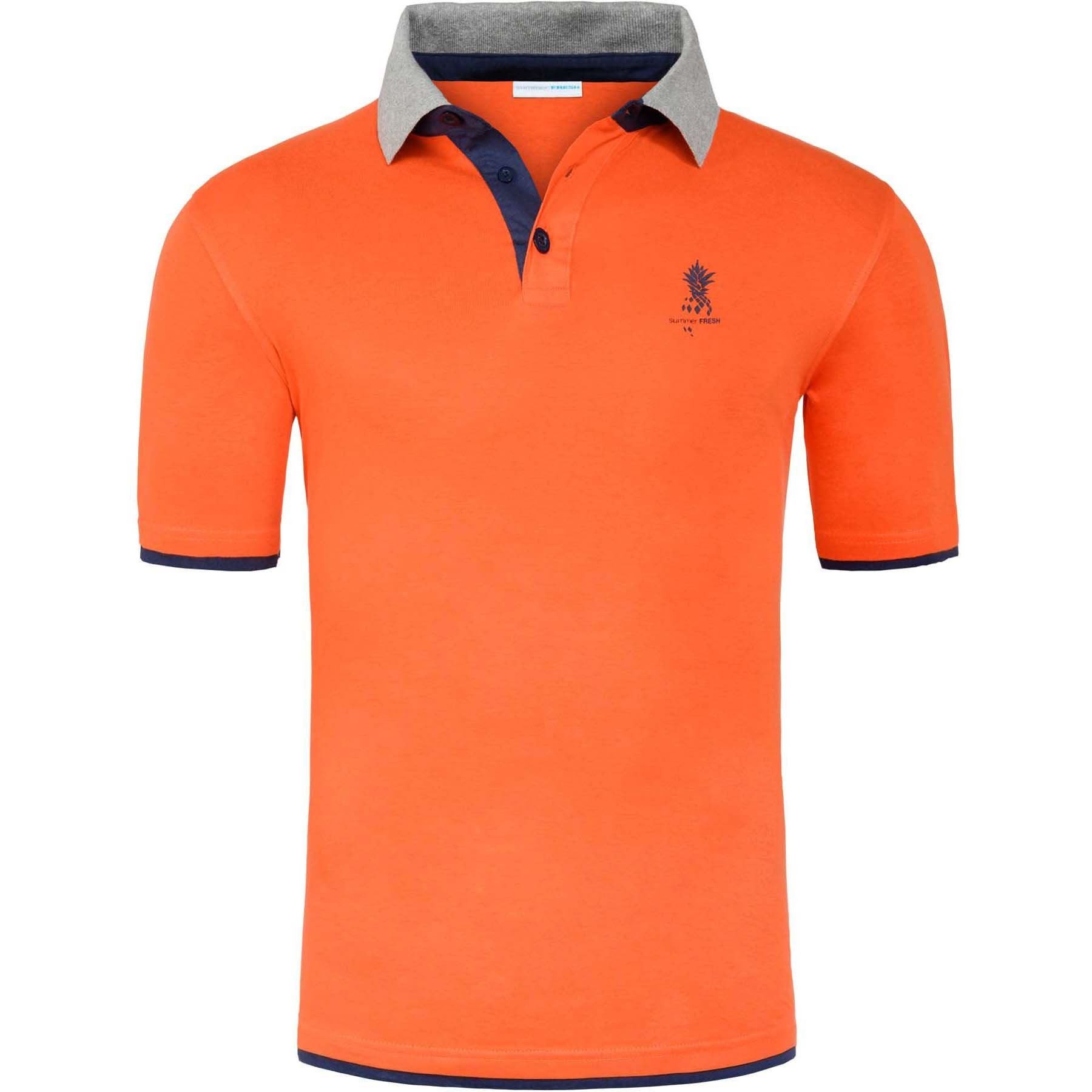 Nebulus Poloshirt KEYS, F361 - Herren, orange, L