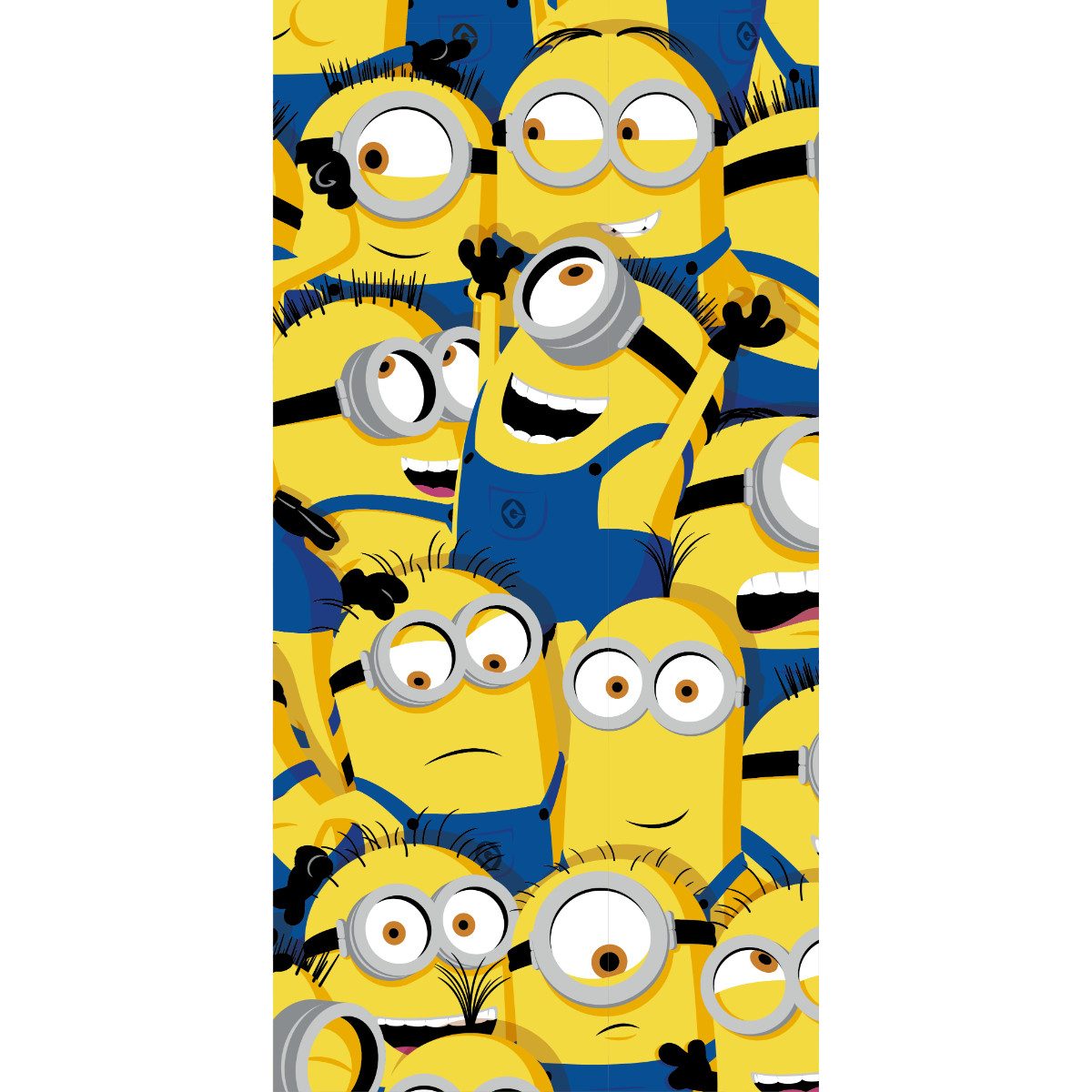 Minions Strandtuch 100% Baumwolle 70 × 140 cm Frottee Badetuch Strand Schwimmbad Urlaub, (Packung)